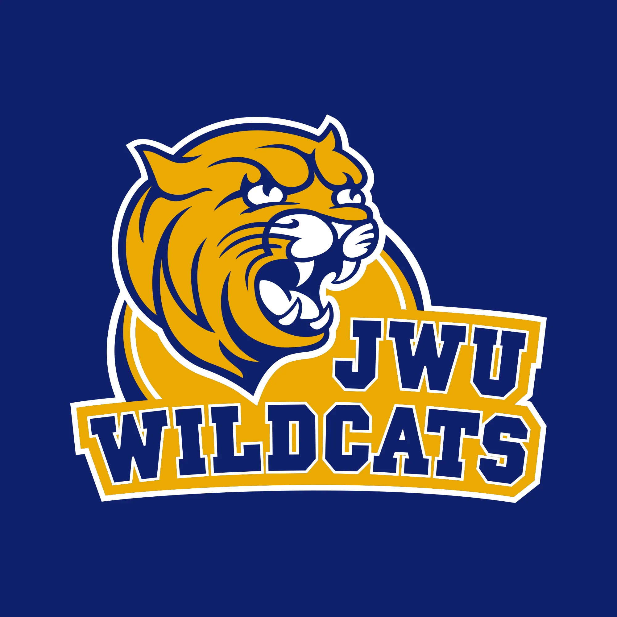 Johnson & Wales University Wildcats Arch Logo Youth Short Sleeve T Shirt - Cobalt - Image 2