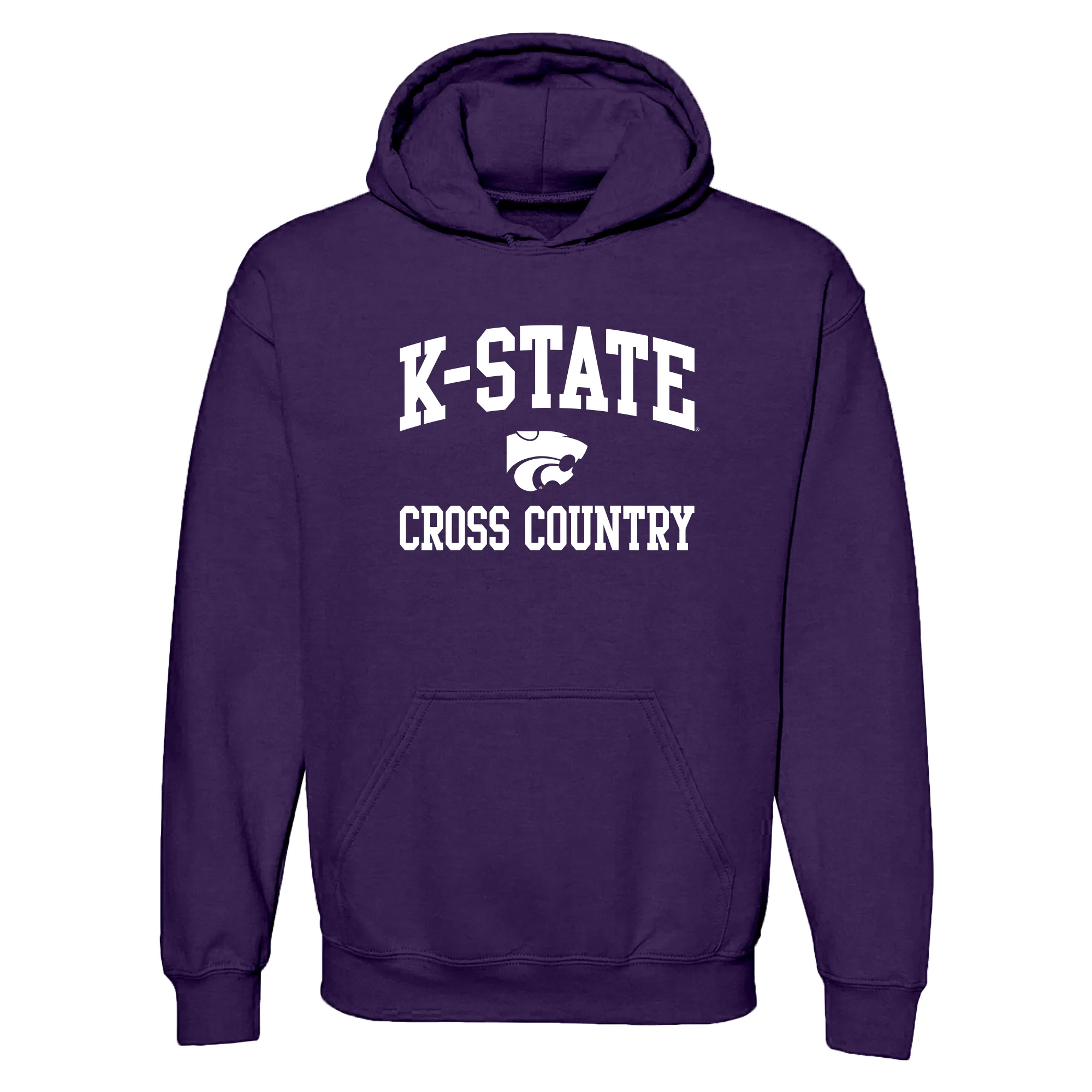 K-State Arch Logo Cross Country Hoodie - Purple