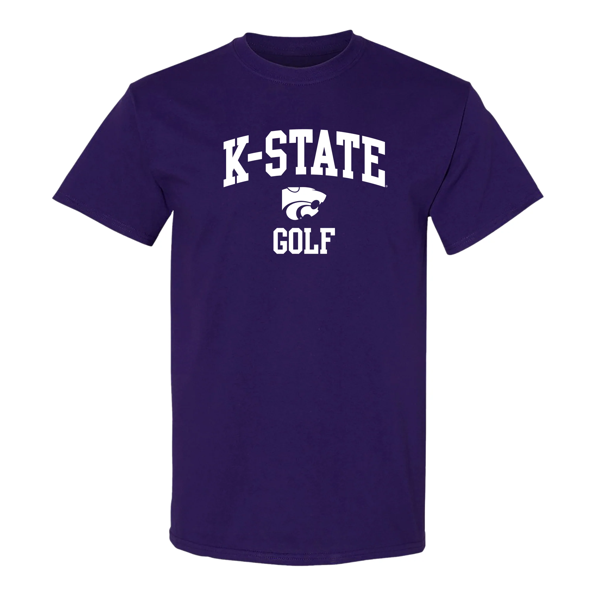 K-State Arch Logo Golf T-Shirt - Purple