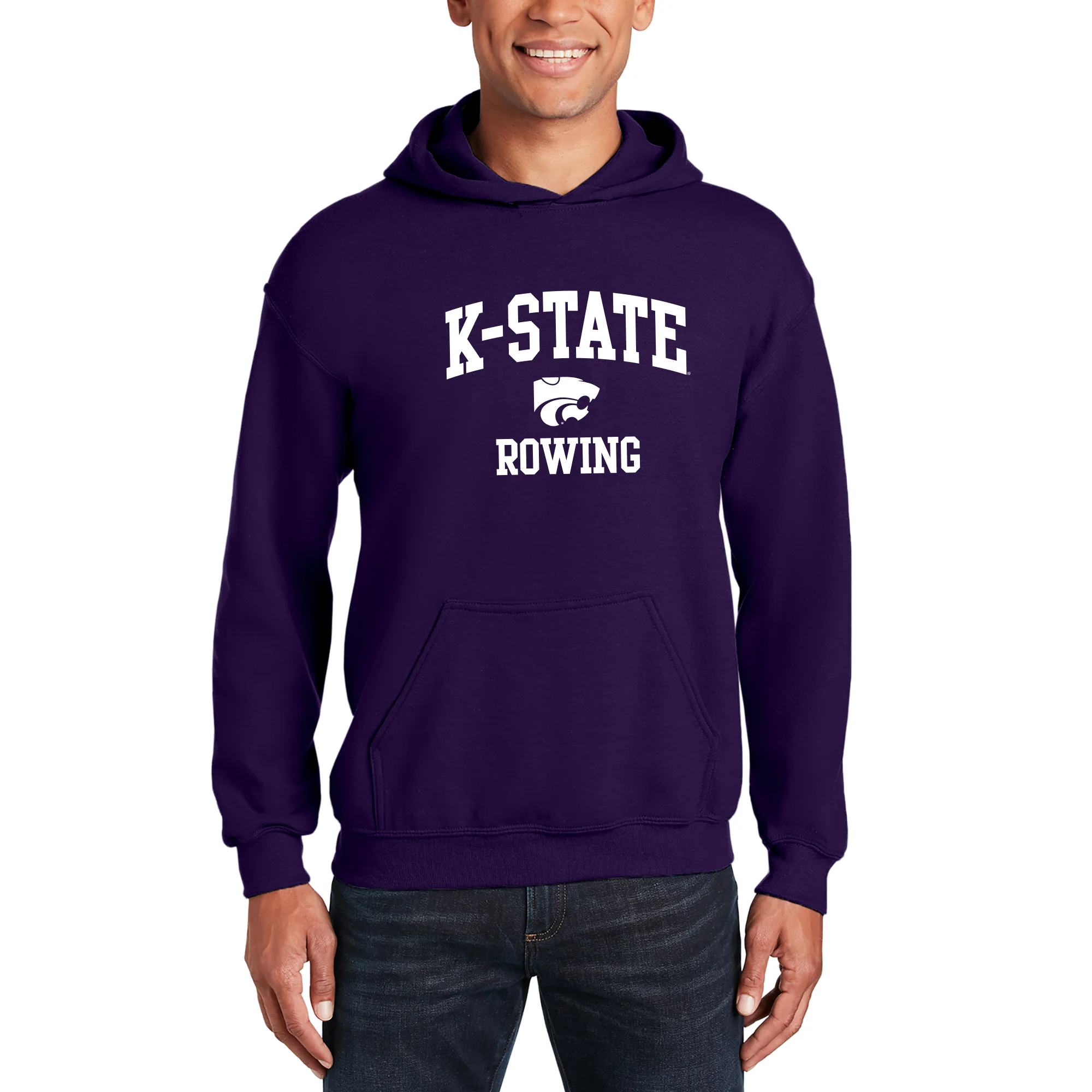 K-State Arch Logo Rowing Hoodie - Purple - Image 3