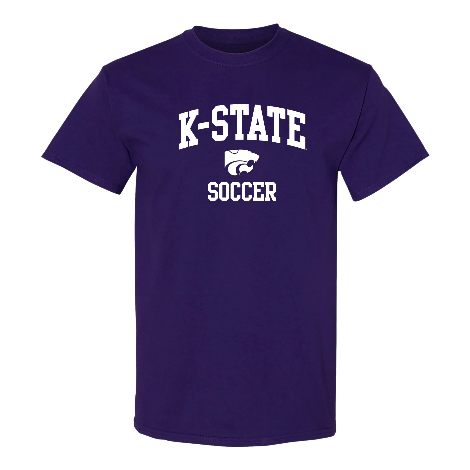 K-State Arch Logo Soccer T-Shirt - Purple
