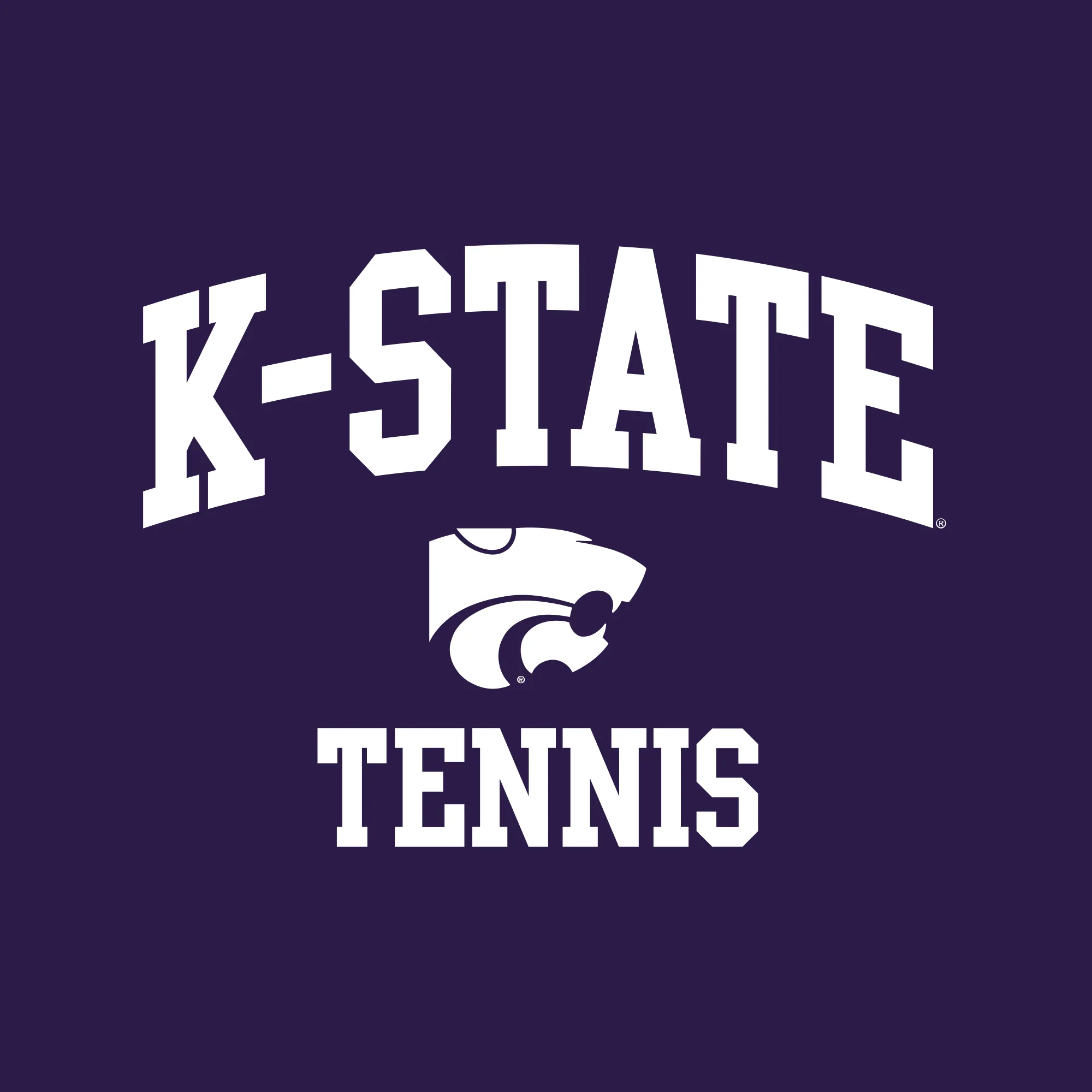 K-State Arch Logo Tennis T-Shirt - Purple - Image 2