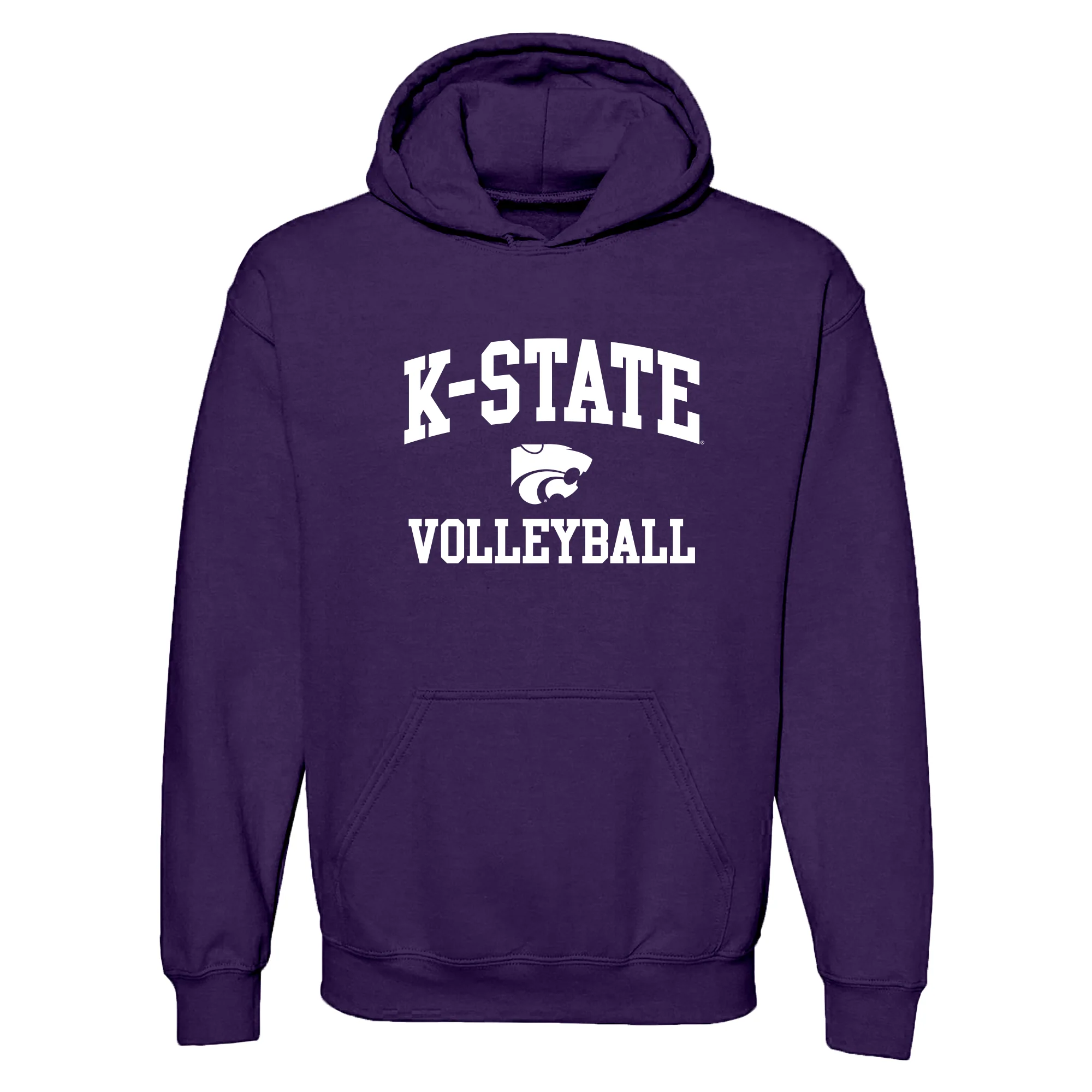 K-State Arch Logo Volleyball Hoodie - Purple