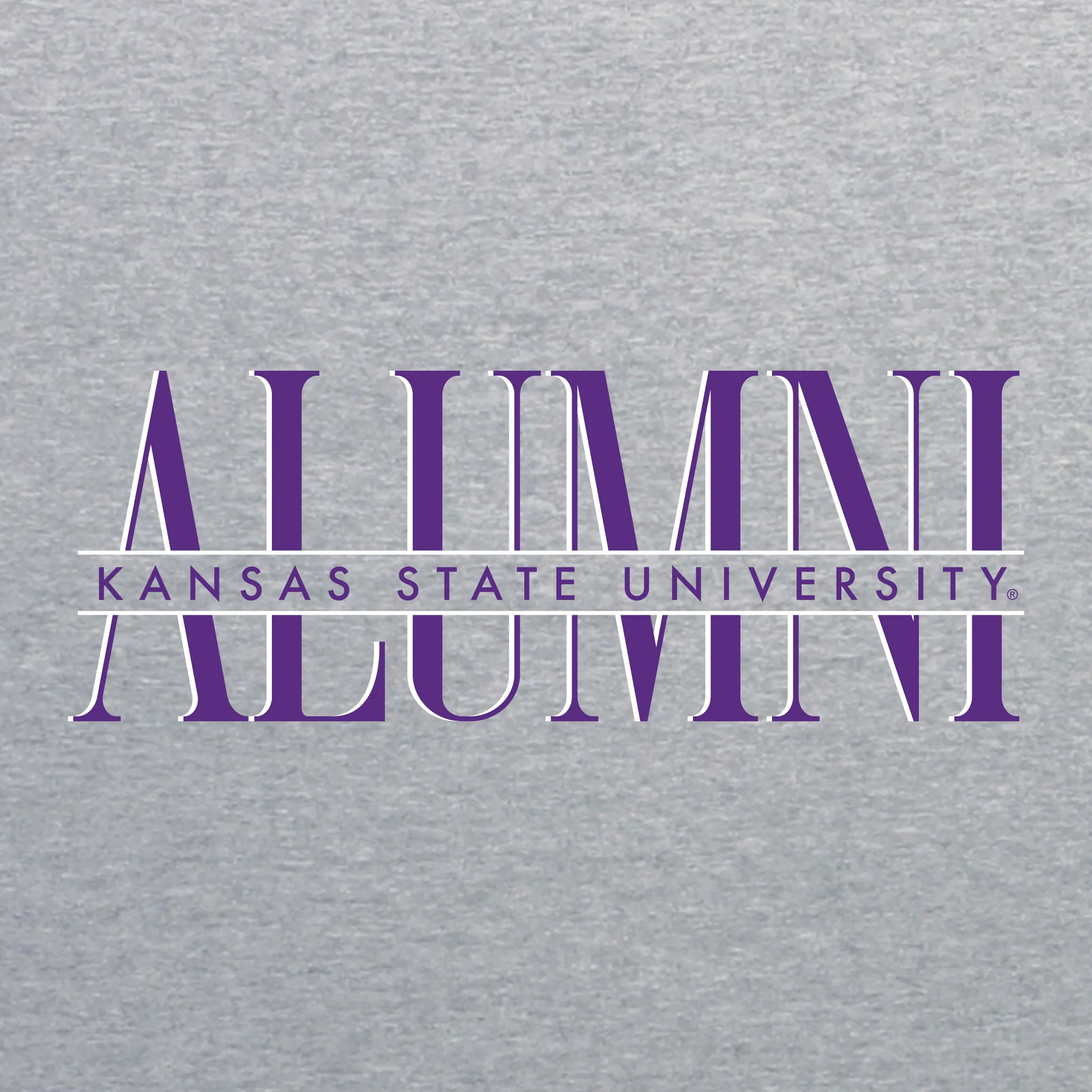 Kansas State Classic Alumni T-Shirt - Sport Grey - Image 2
