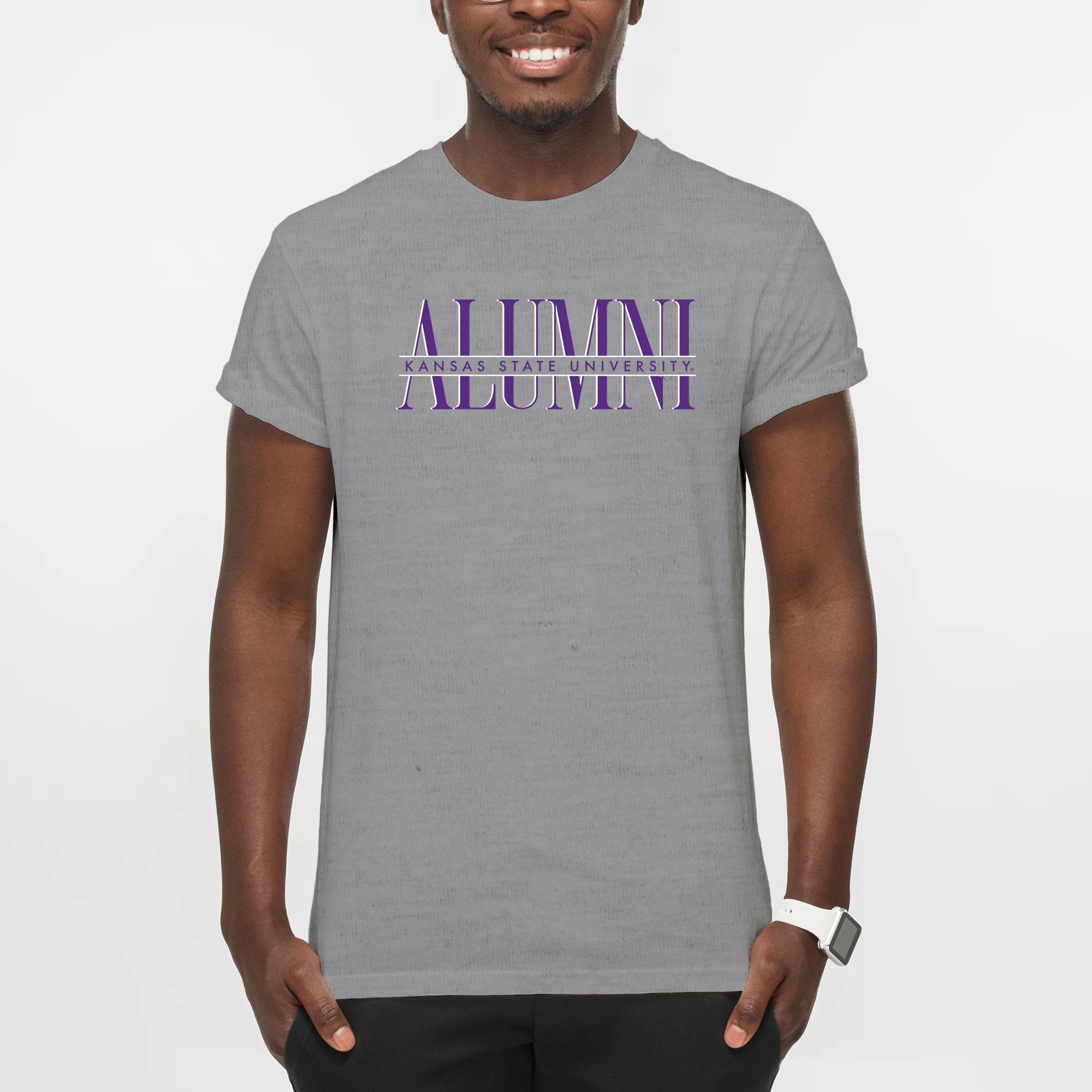 Kansas State Classic Alumni T-Shirt - Sport Grey - Image 5