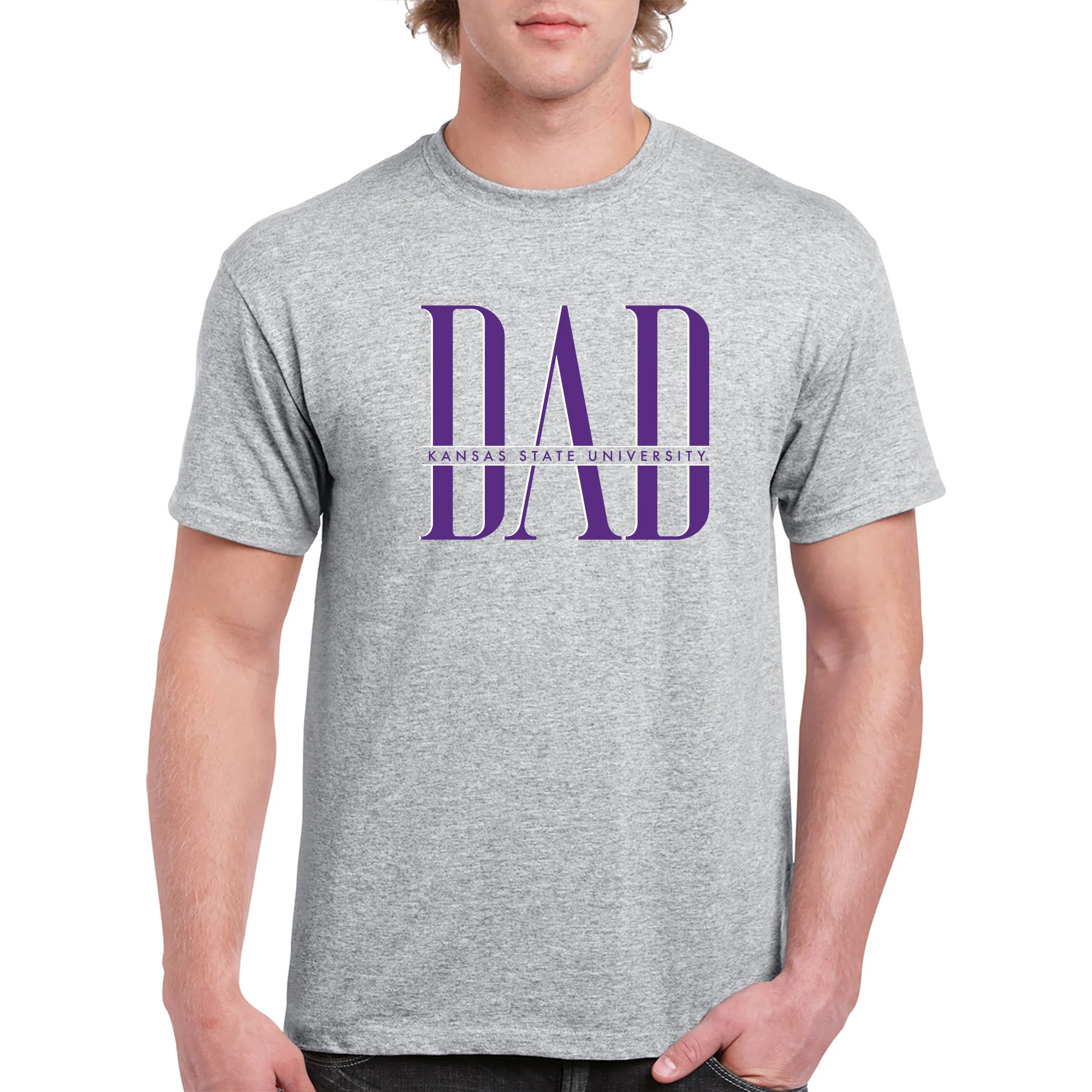 Kansas State Classic Dad T-Shirt - Sport Grey - Image 4