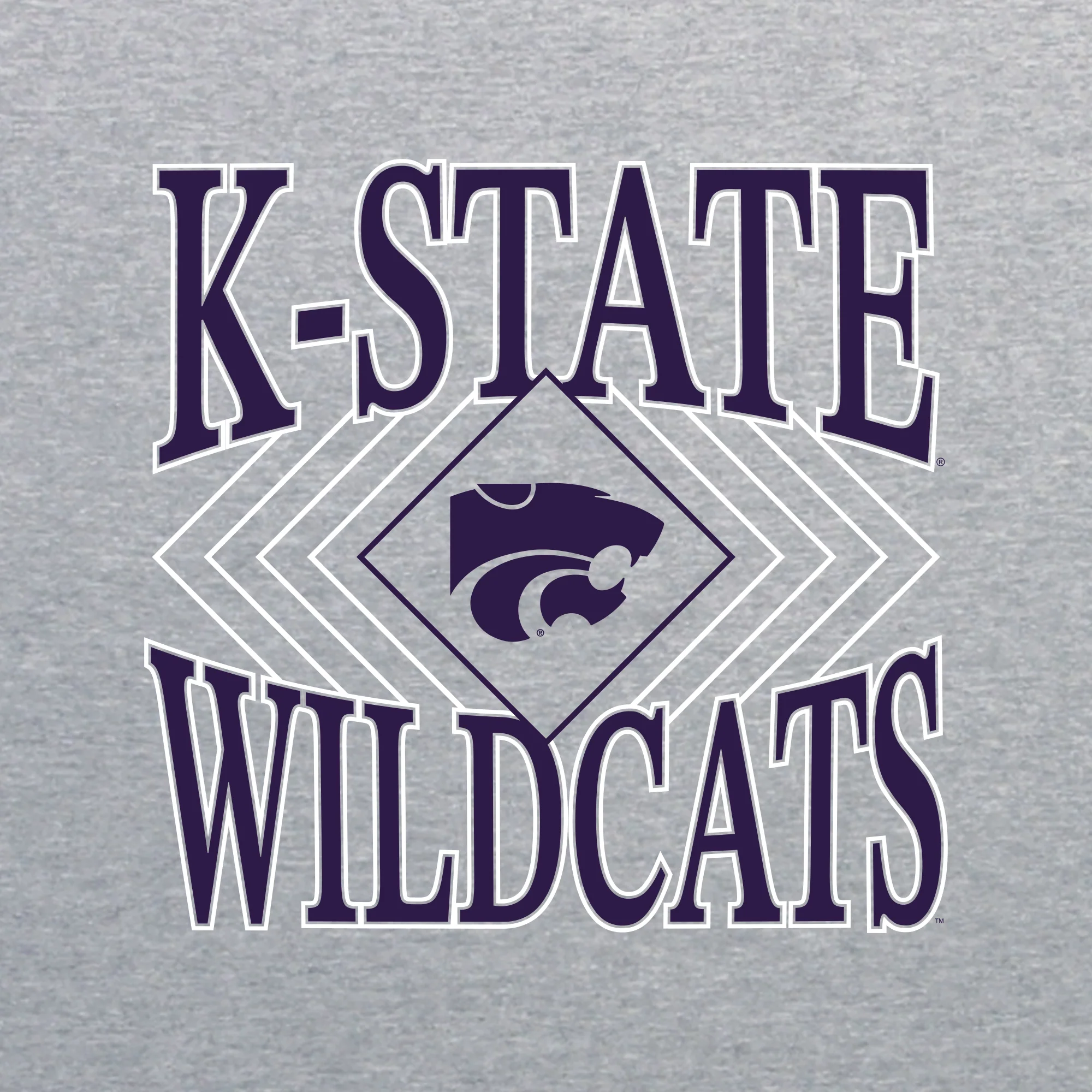 K-State Diamond Victory JA BTB Fleece Crewneck - Oxford - Image 2