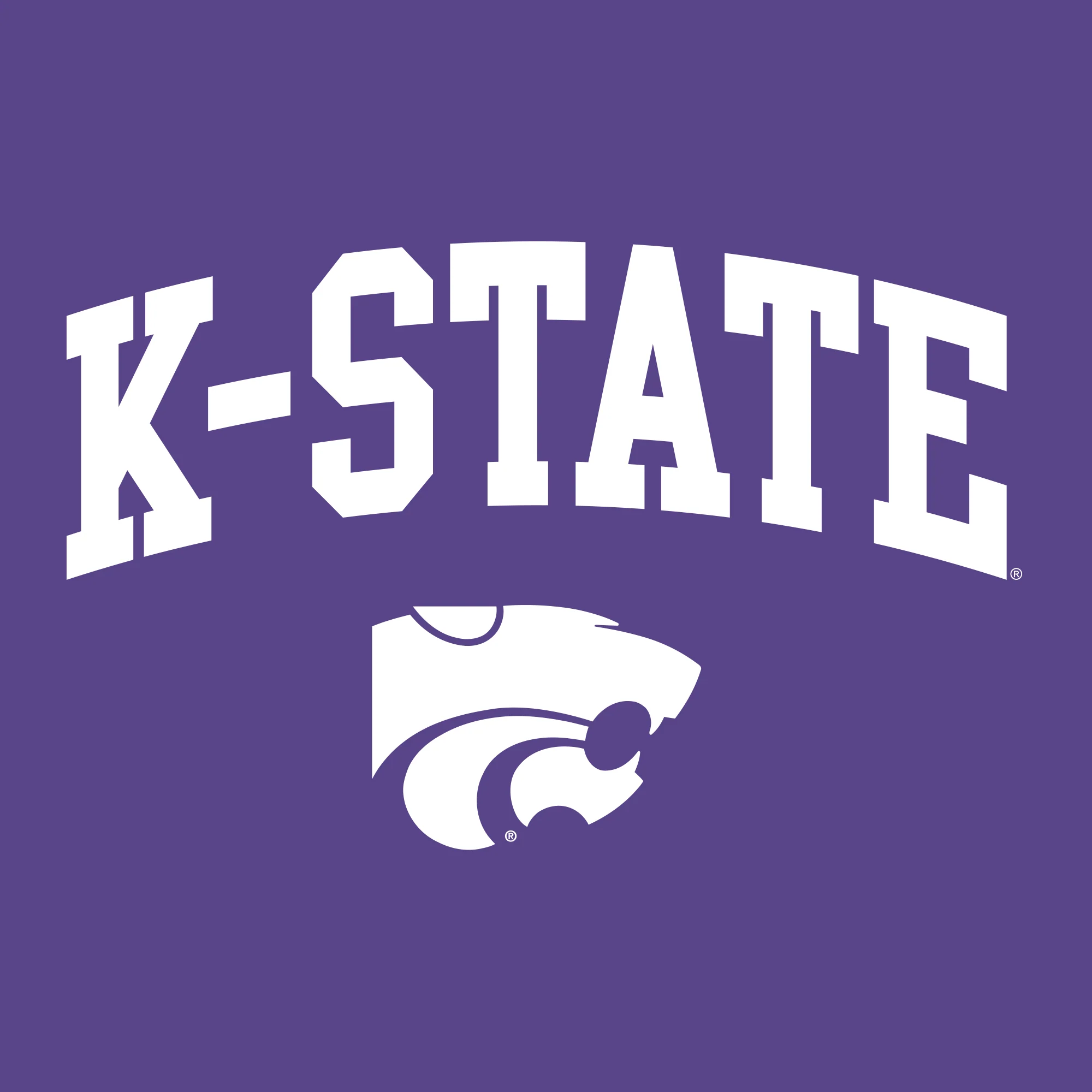 Kansas State University Wildcats Arch Logo Cotton Women's T-Shirt - Purple - Image 2