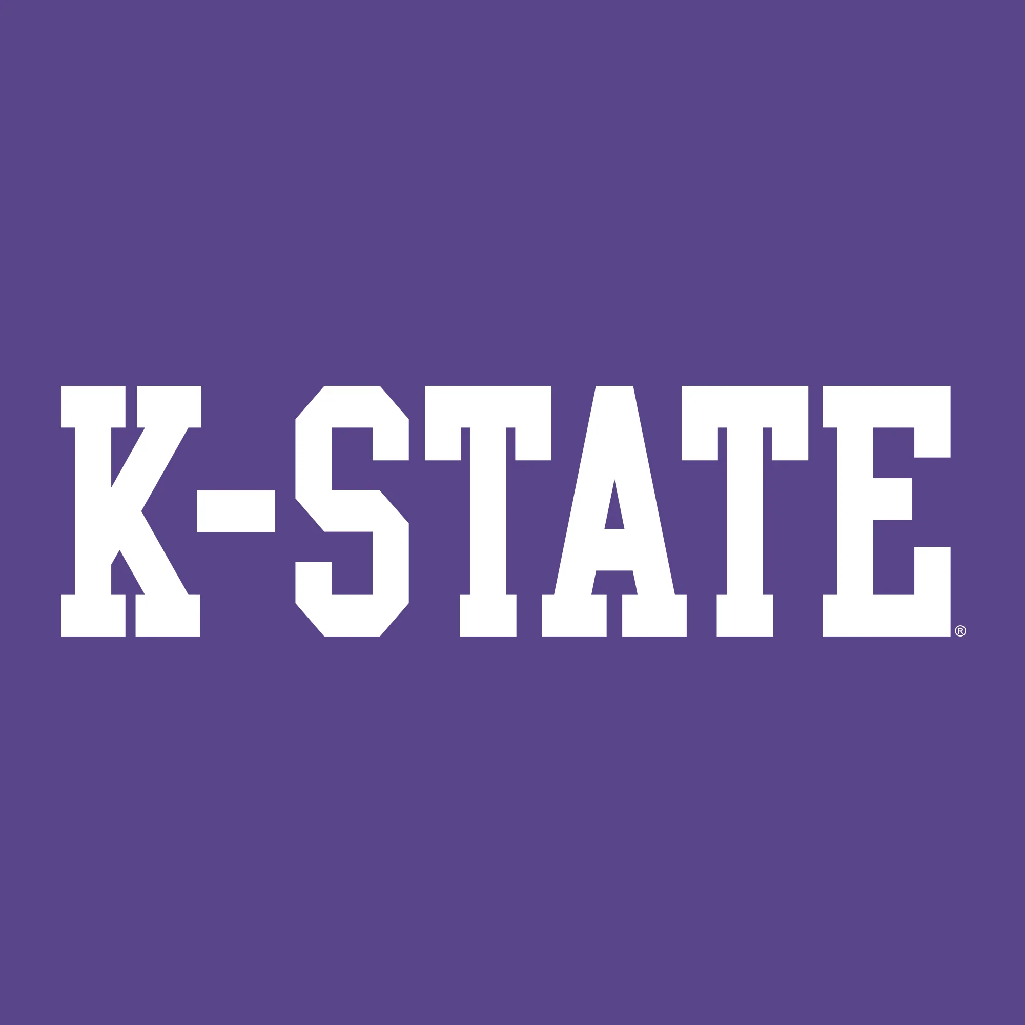 Kansas State University Wildcats Basic Block Cotton Long Sleeve T-Shirt - Purple - Image 2