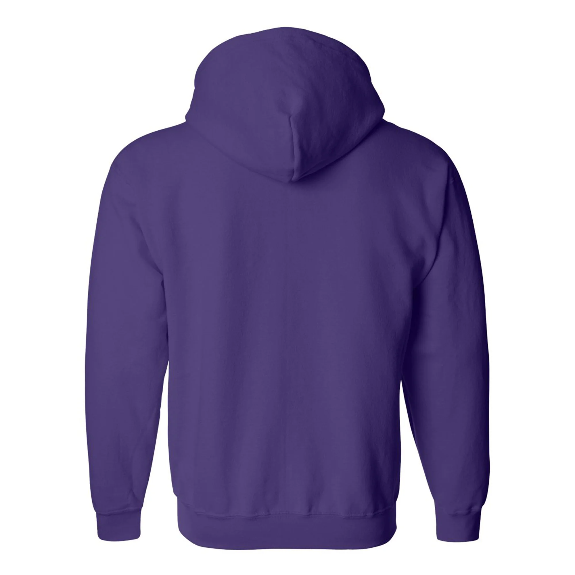 Kansas State University Wildcats Primary Logo Left Chest Embroidered Full Zip Hoodie - Purple - Image 3