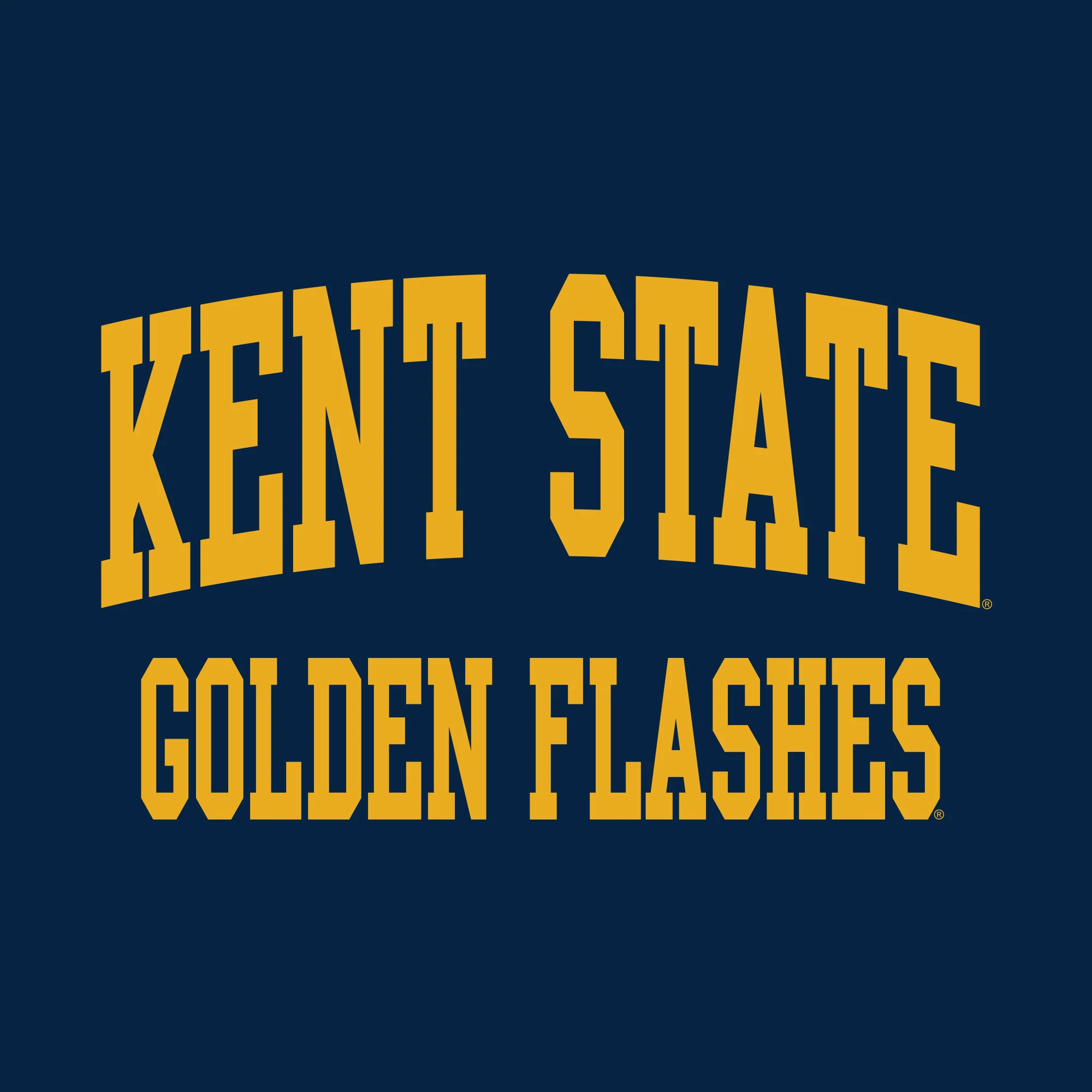 Kent State University Golden Flashes Front Back Print Short Sleeve T Shirt - Navy - Image 2