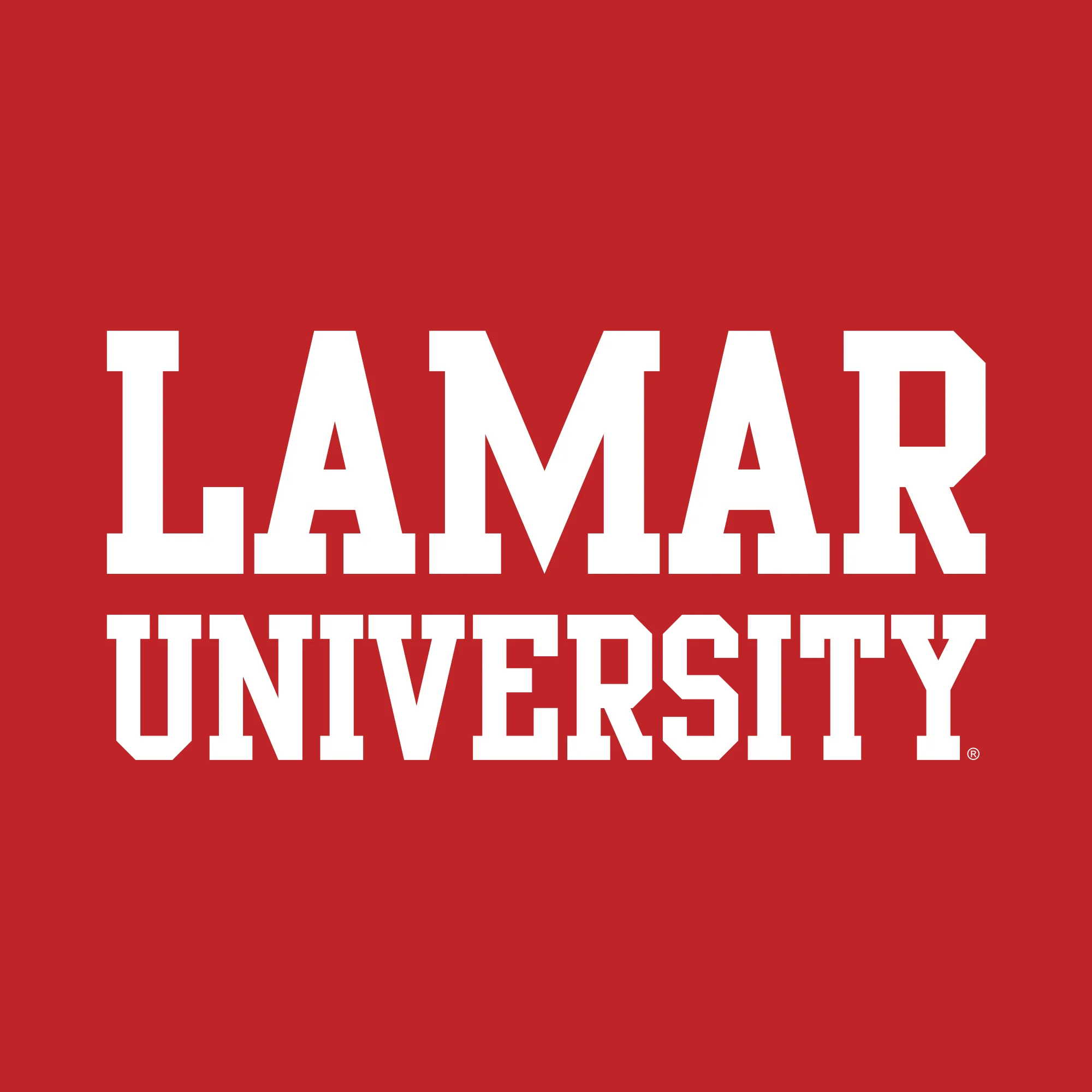 Lamar University Cardinals Basic Block Short Sleeve Women's T Shirt - Red - Image 2