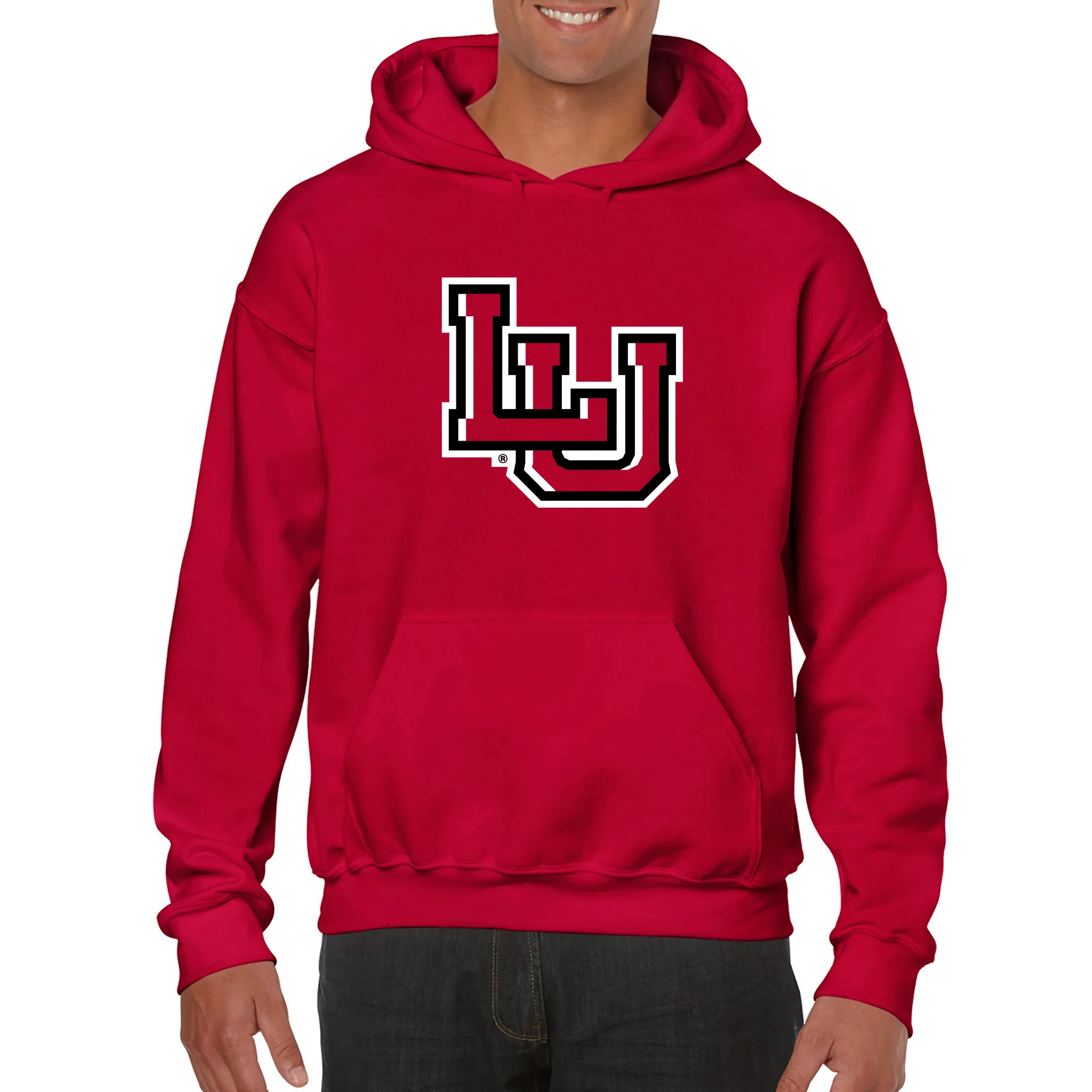 Lamar University Cardinals Primary Logo Hoodie - Red - Image 4