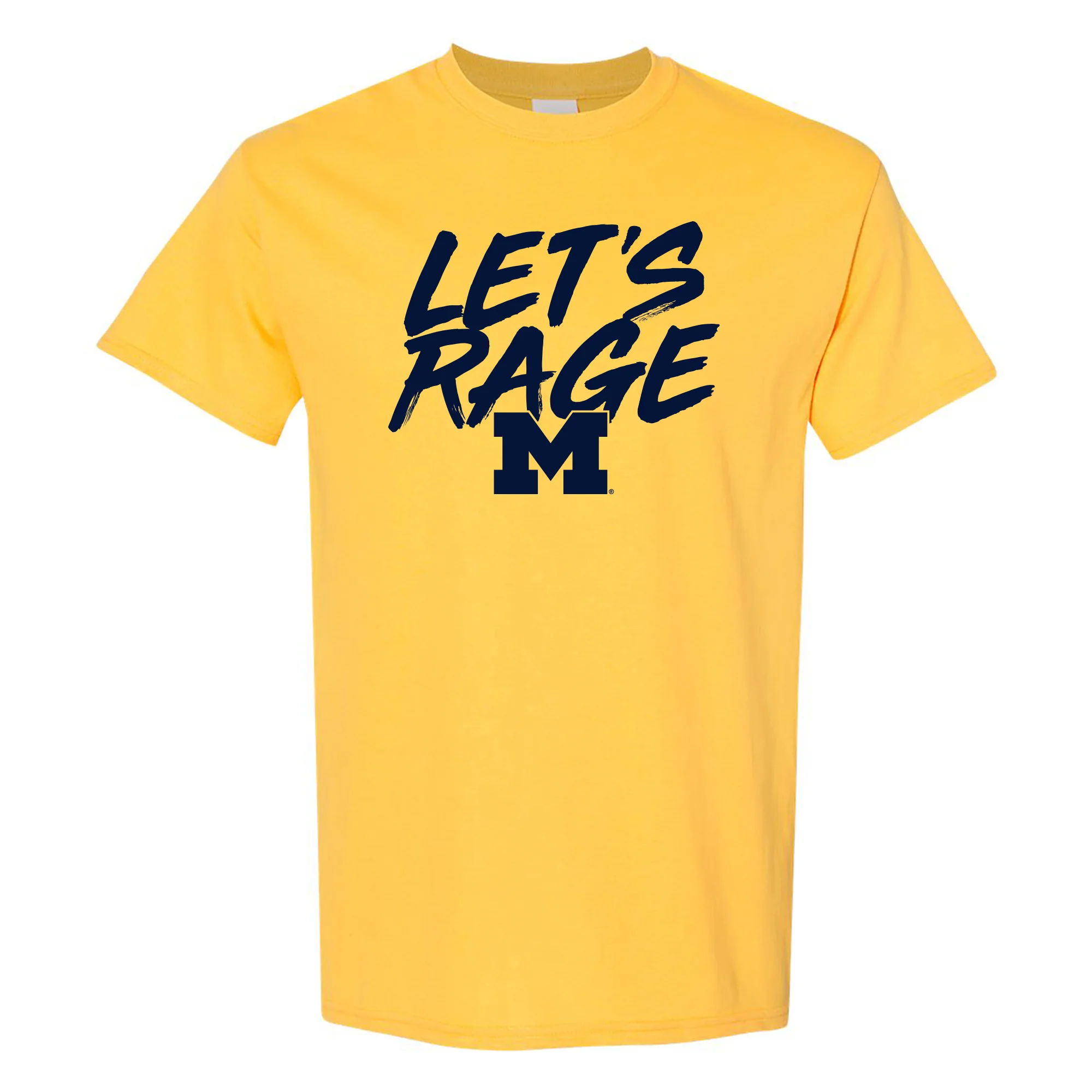 Michigan Let's Rage T-Shirt - Maize