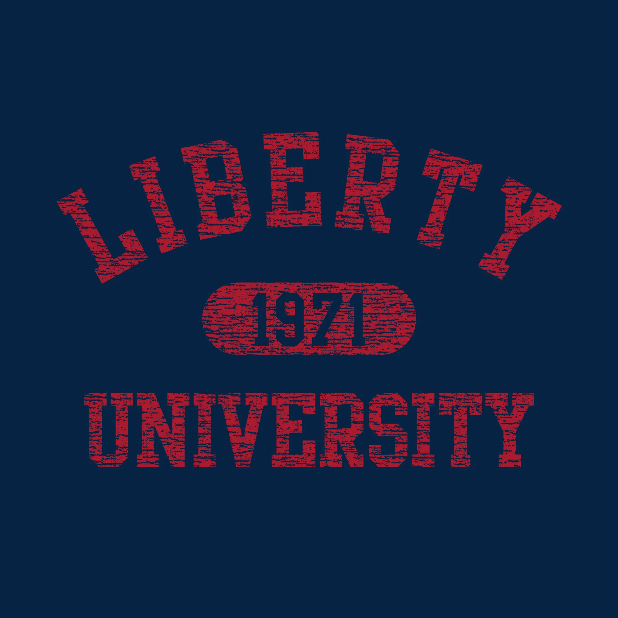 Liberty University Athletic Arch Hoodie - Navy - Image 2