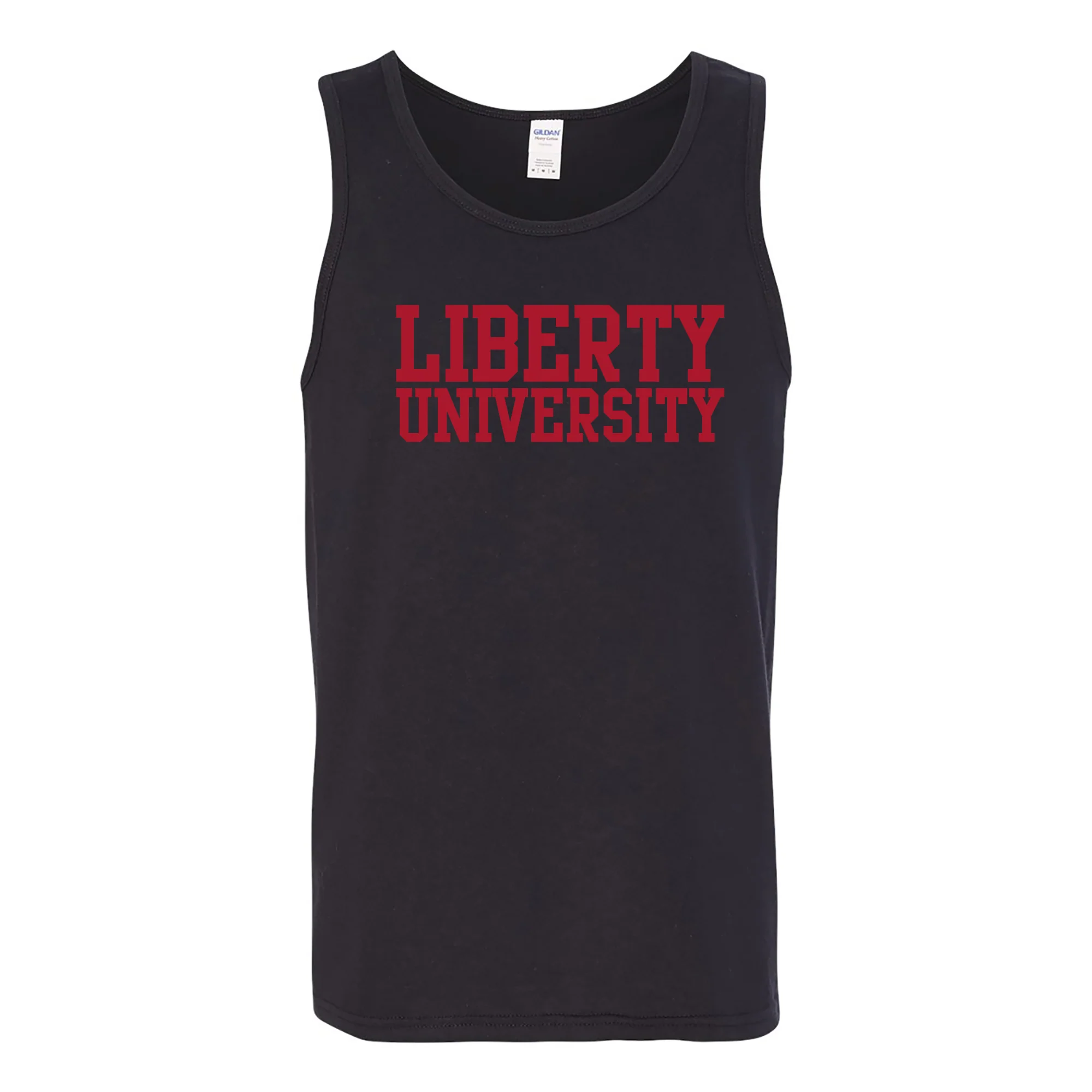 Liberty University Flames Basic Block Tank Top - Navy