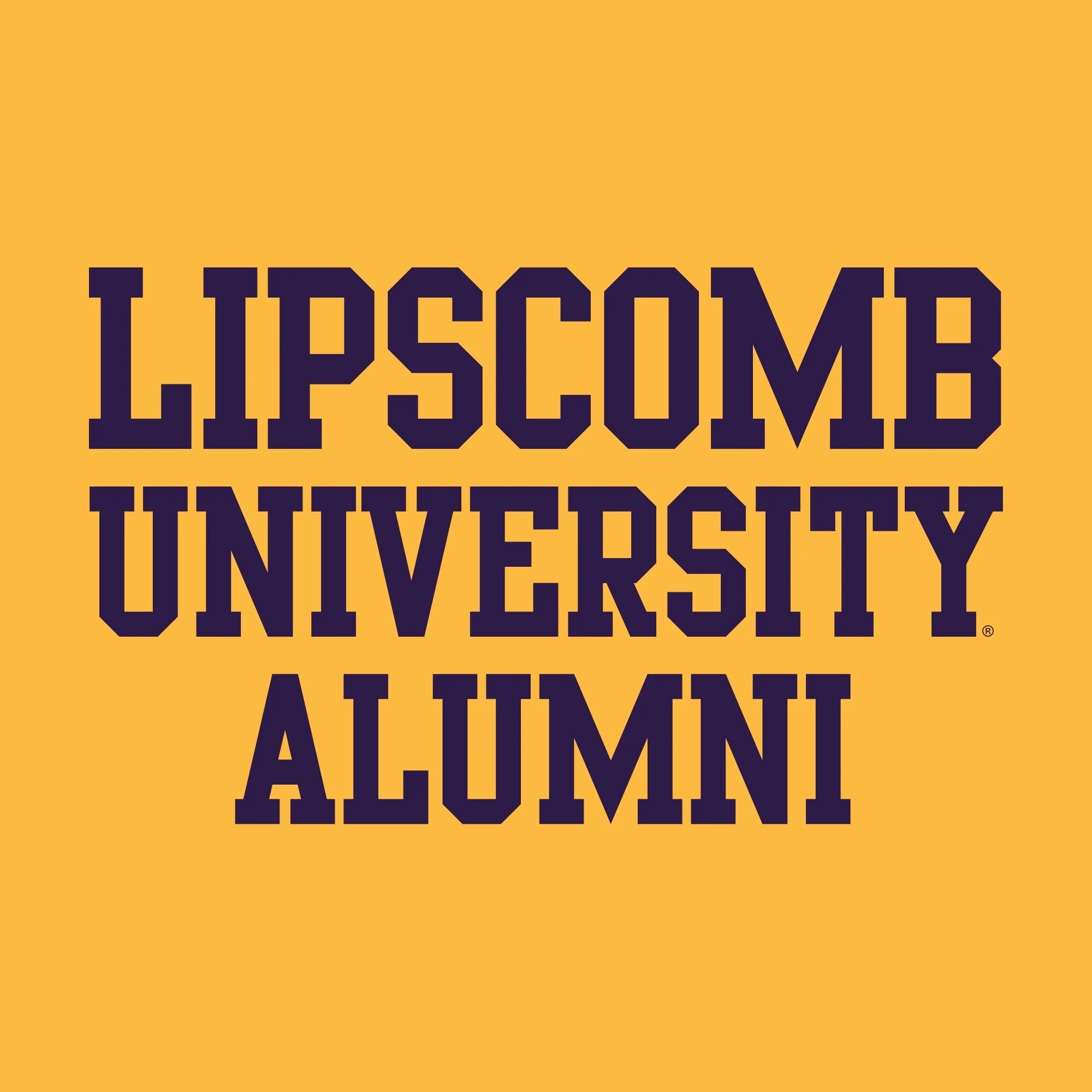 Lipscomb University Bisons Alumni Basic Block Short Sleeve T Shirt - Gold - Image 2