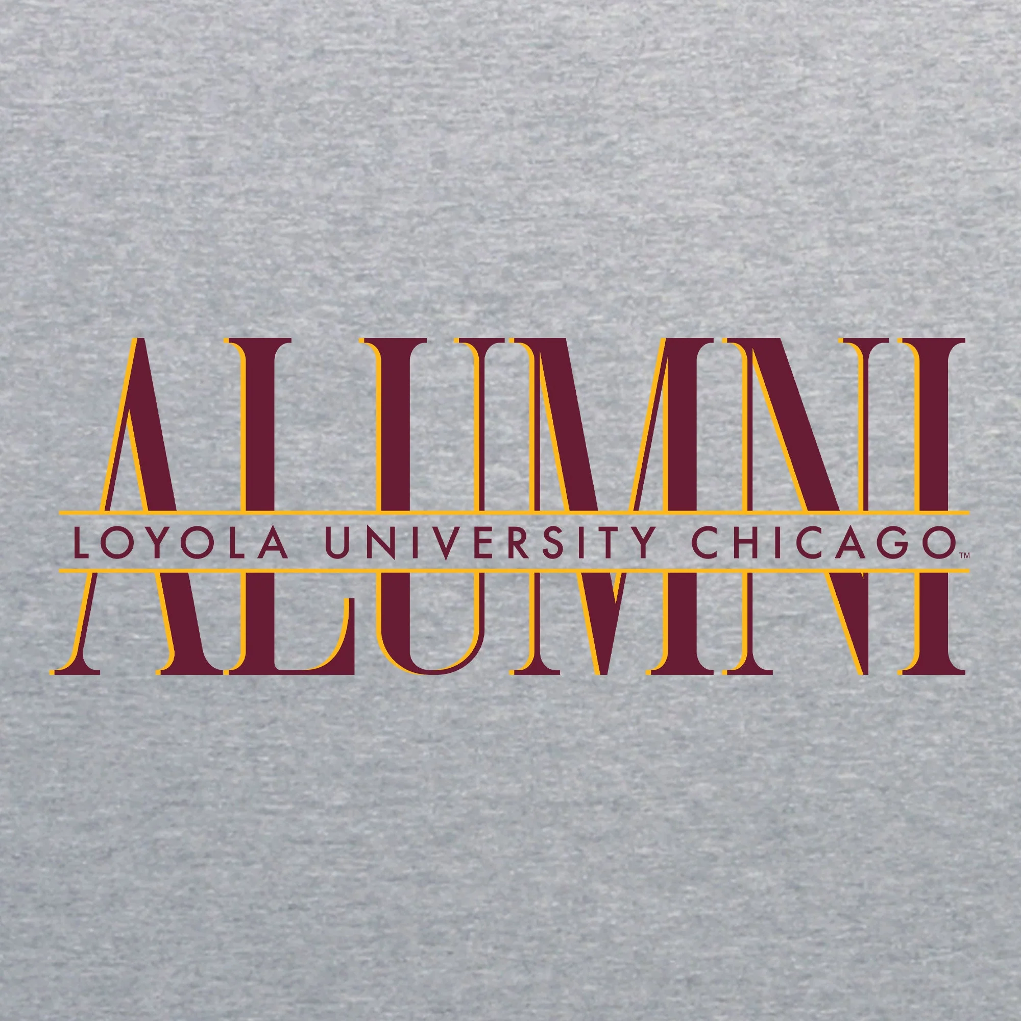 Loyola Chicago Classic Alumni Crewneck - Sport Grey - Image 2