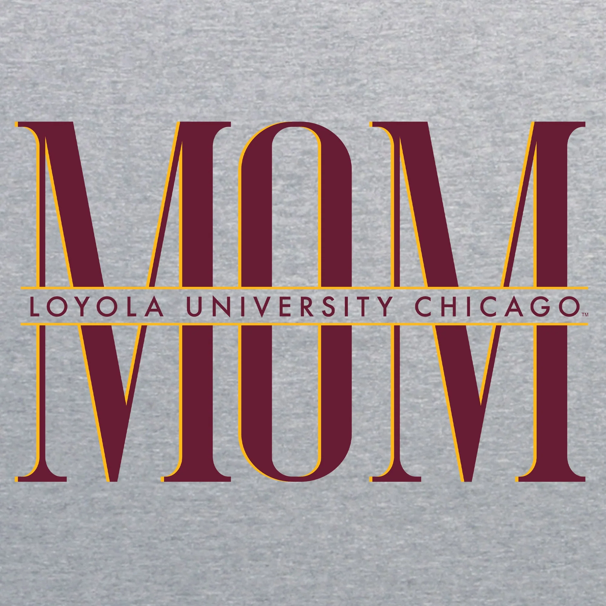 Loyola Chicago Classic Mom Crewneck - Sport Grey - Image 2
