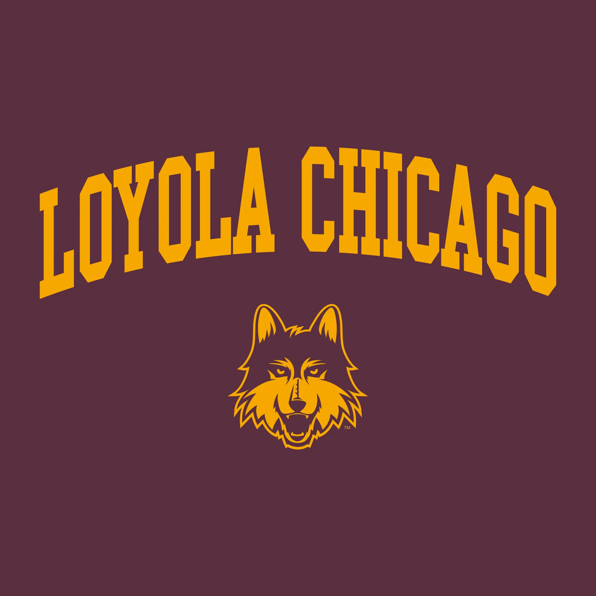 Loyola Chicago Ramblers Arch Logo Crewneck Sweatshirt - Maroon - Image 2