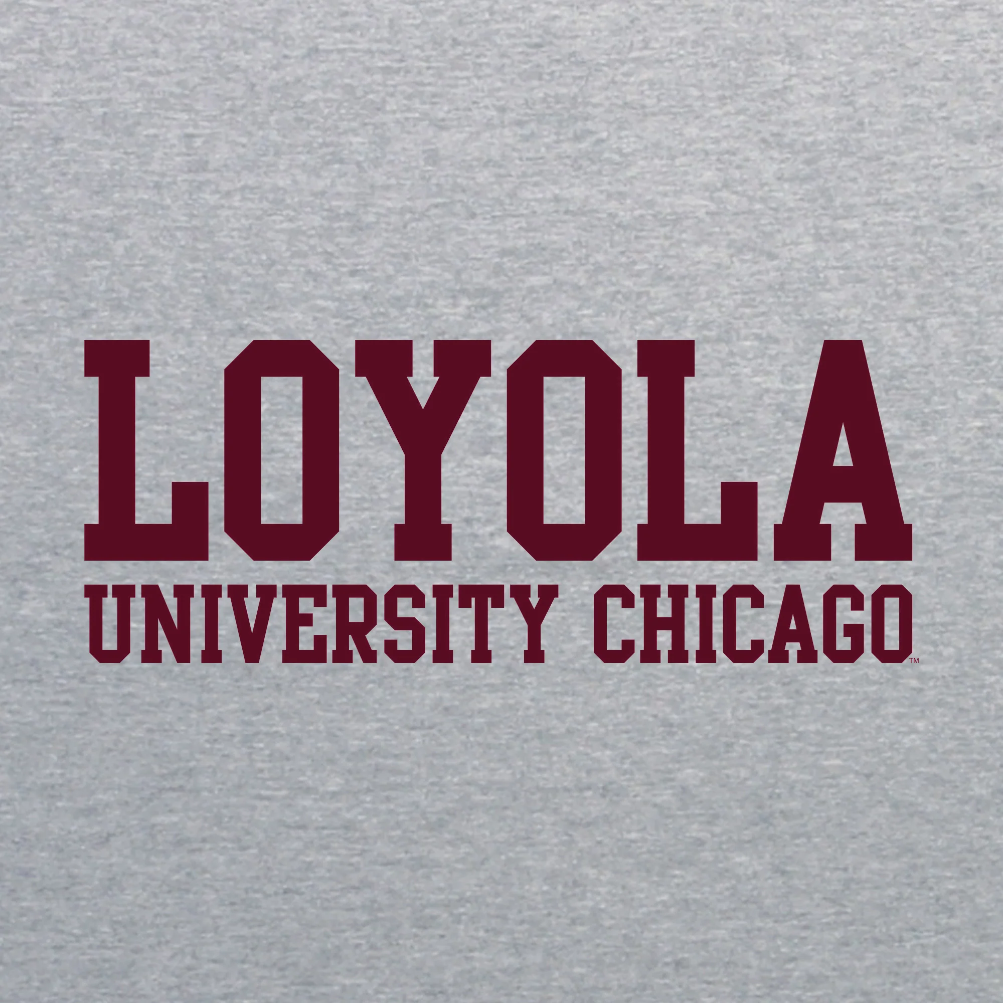 Loyola Chicago Ramblers Basic Block Women's T Shirt - Sport Grey - Image 2
