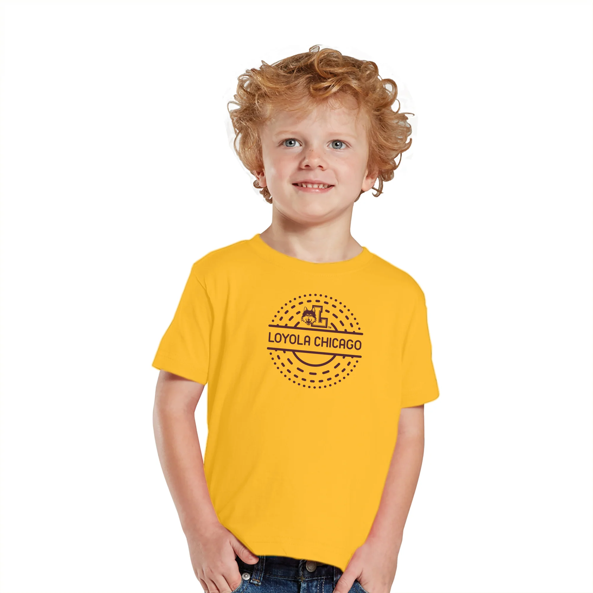 Loyola Chicago Sunny Circle Toddler T-Shirt - Gold - Image 3