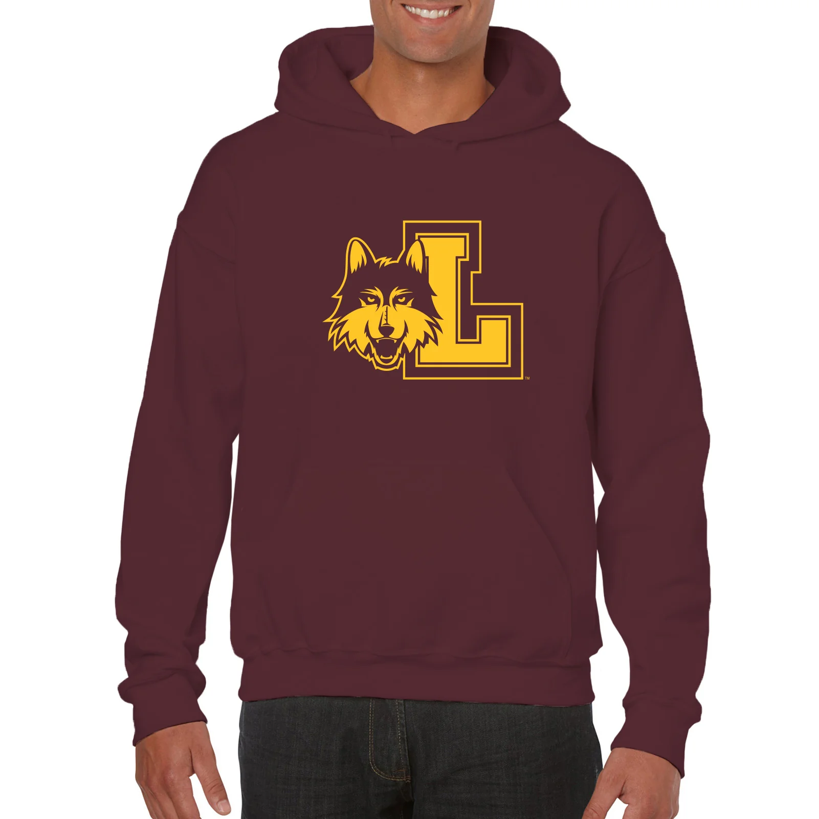 Loyola University Chicago Rambler Logo Hoodie - Maroon - Image 3