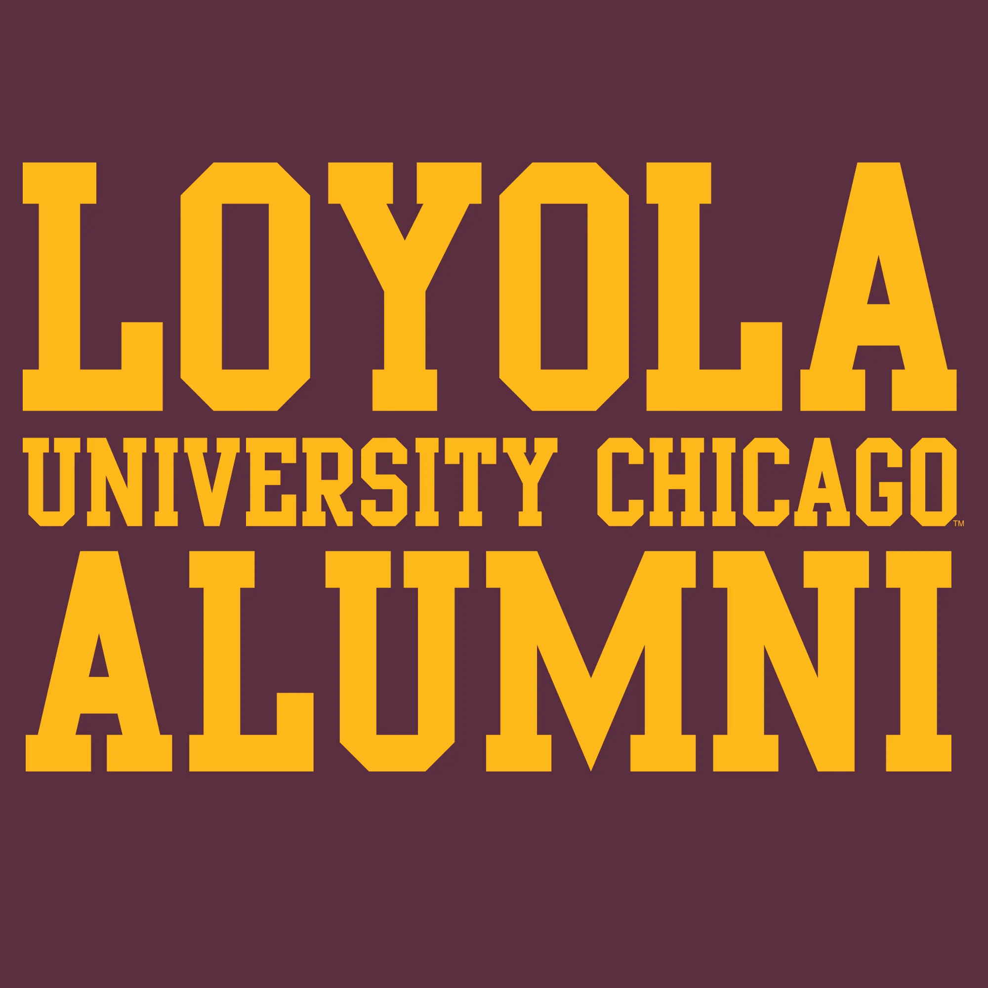 Loyola University Chicago Ramblers Basic Block Alumni Short Sleeve T Shirt - Maroon - Image 2
