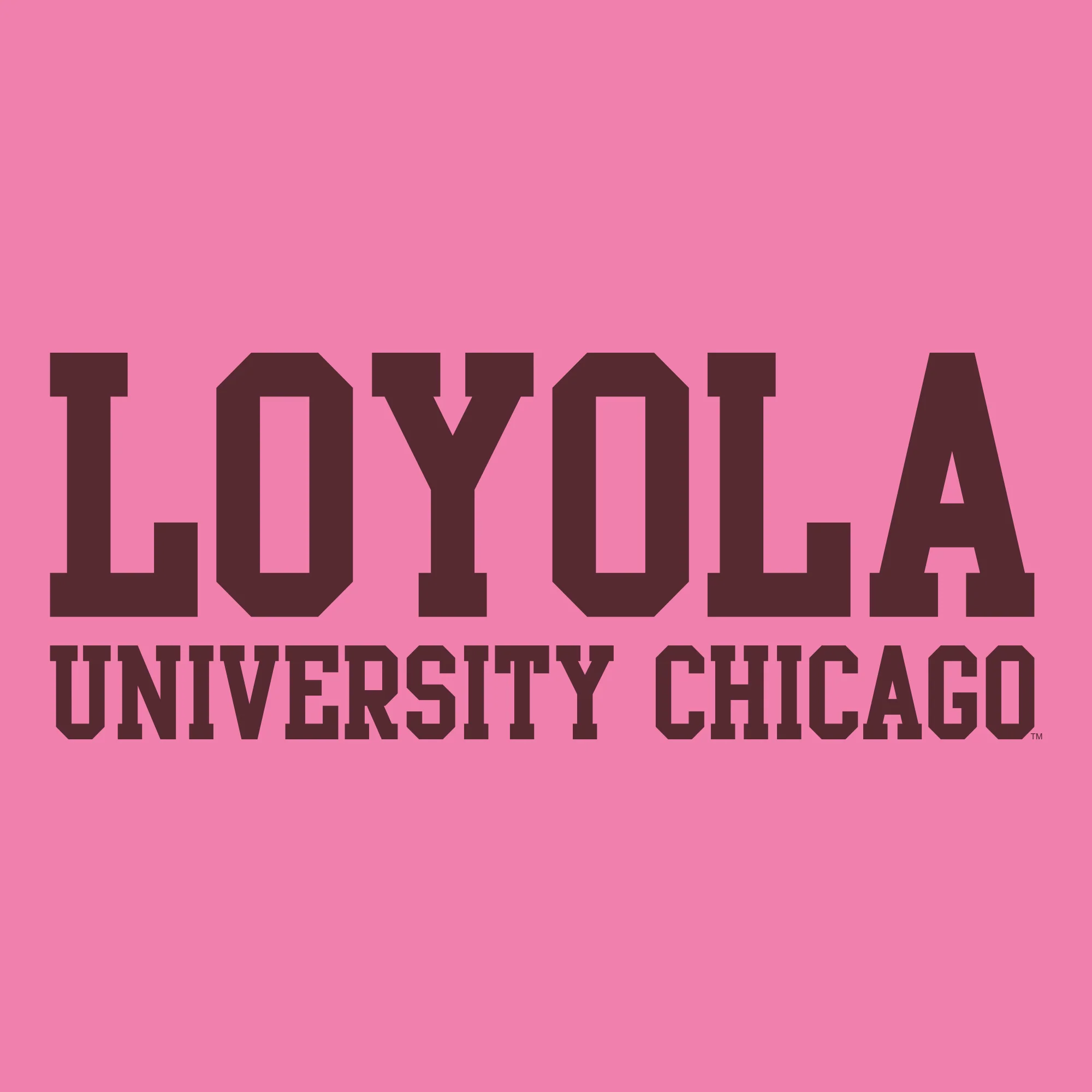 Loyola University Chicago Ramblers Basic Block Women's Short Sleeve T-Shirt - Azalea - Image 2