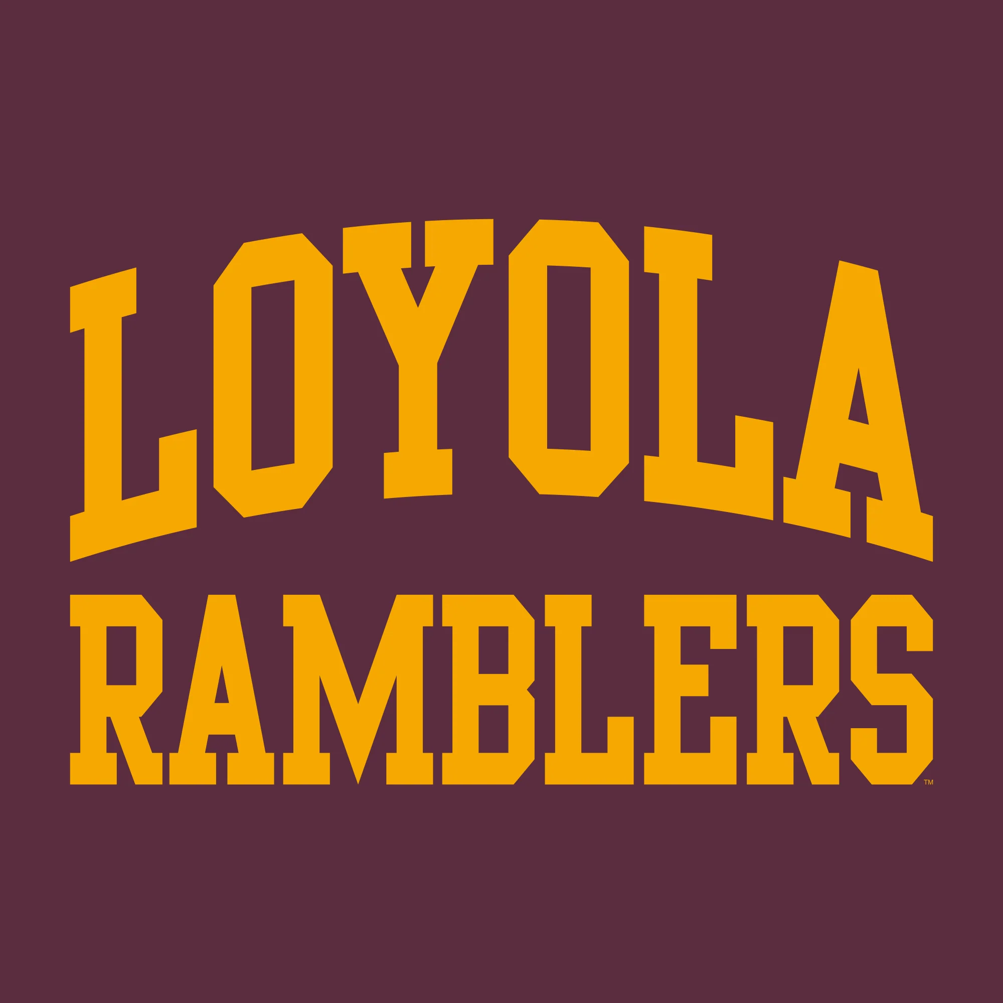 Loyola University Chicago Ramblers Front Back Print Short Sleeve T Shirt - Maroon - Image 2