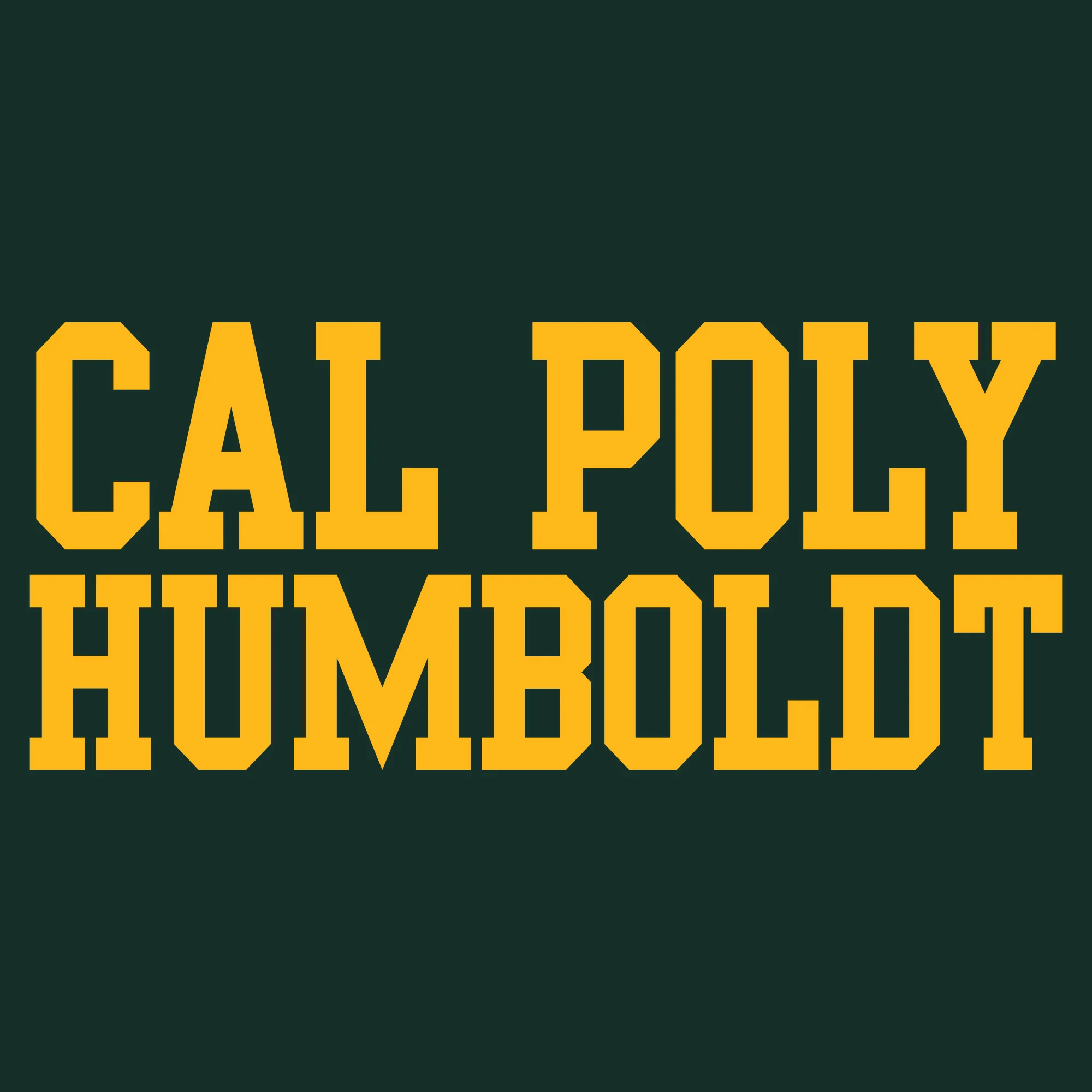 Cal Poly Humboldt Lumberjacks Basic Block Women's T Shirt - Forest - Image 2