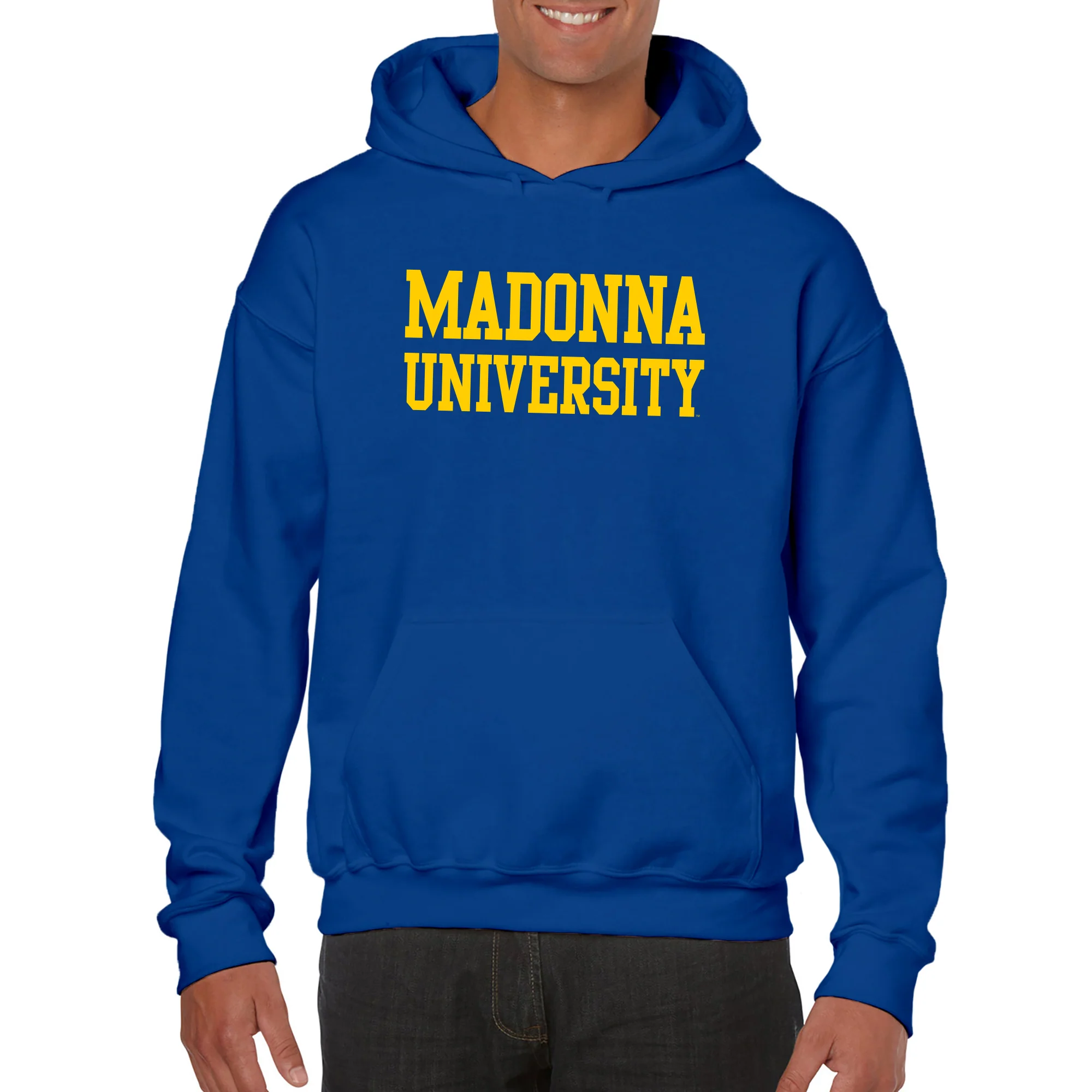 Madonna University Crusaders Basic Block Hoodie - Royal - Image 3