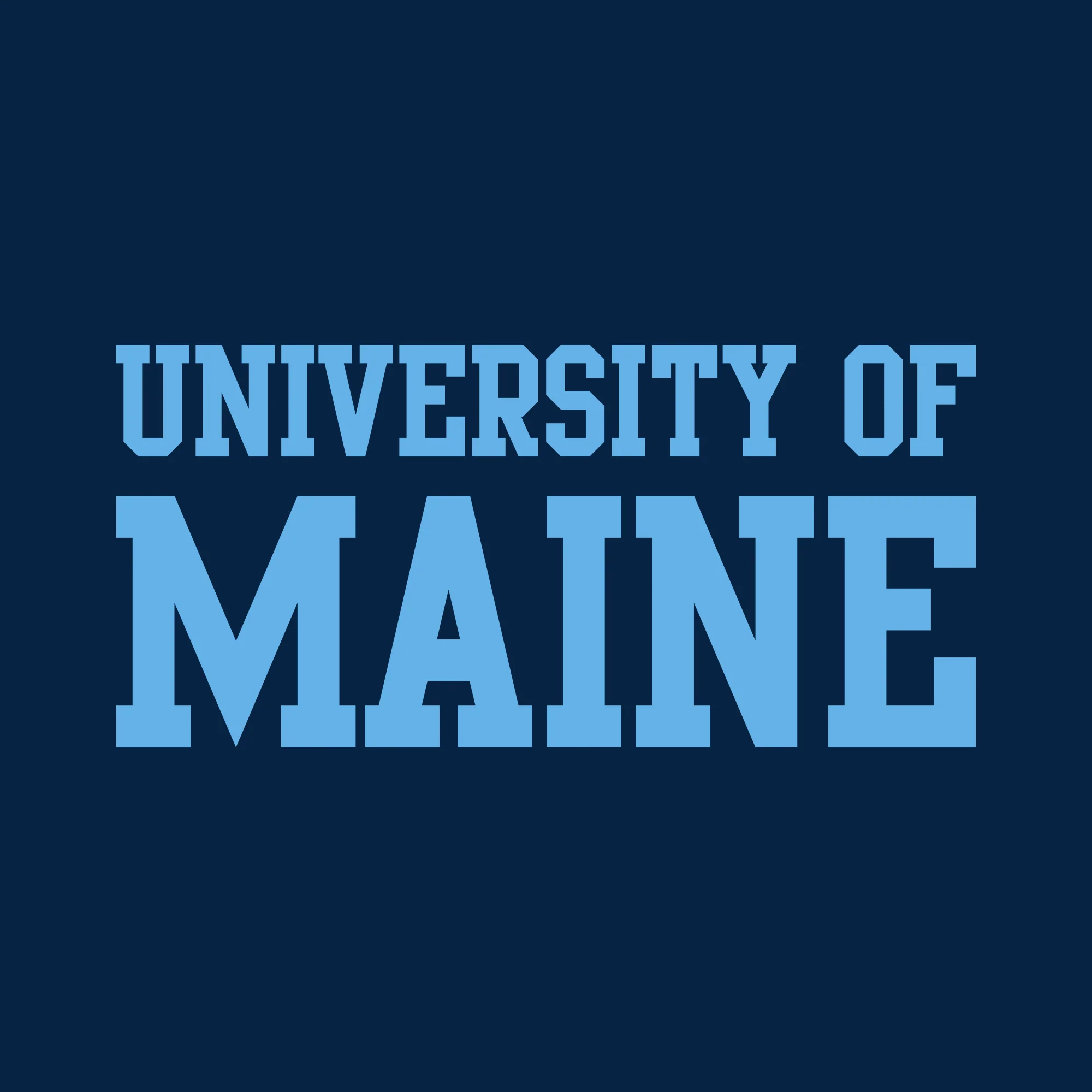 Maine Black Bears Basic Block T Shirt - Navy - Image 2