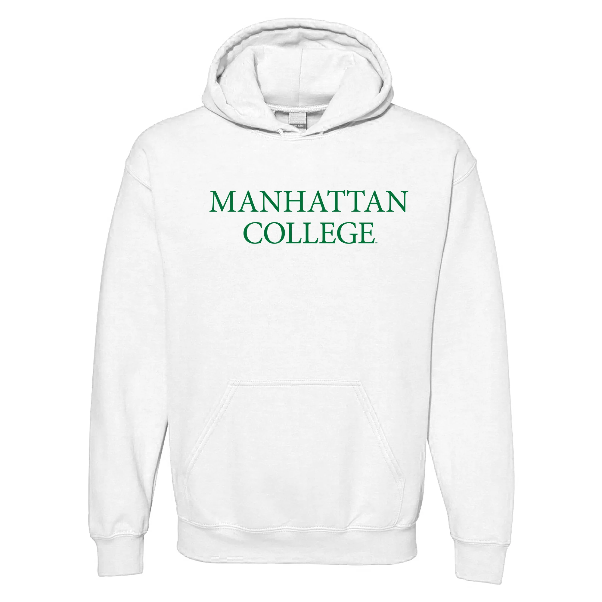 Manhattan College Jaspers Basic Block Hoodie - White