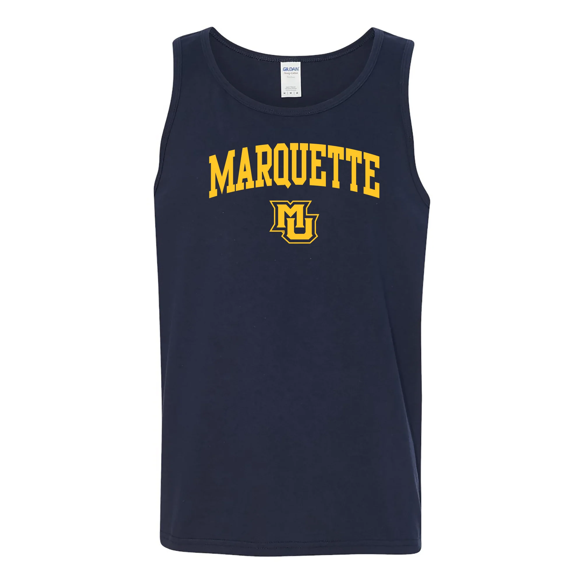 Marquette University Golden Eagles Arch Logo Tank Top - Navy