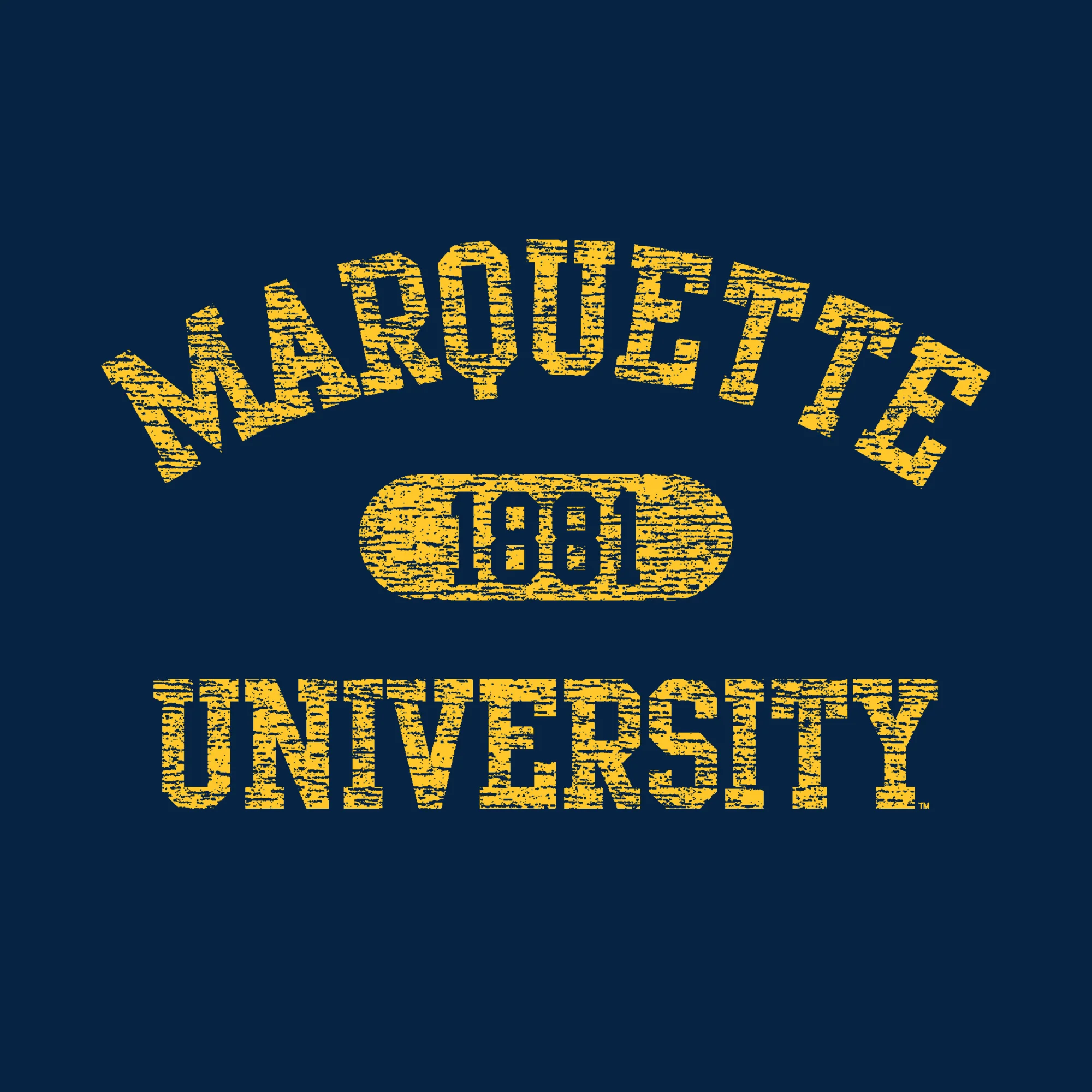 Marquette Athletic Arch Hoodie - Navy - Image 2