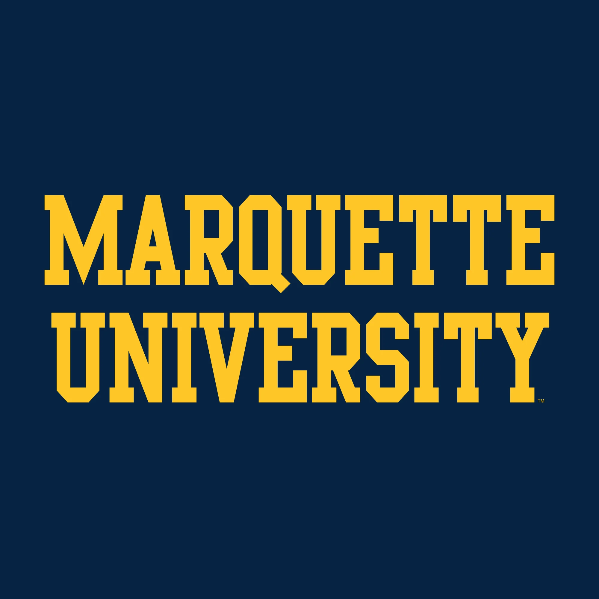 Marquette University Golden Eagles Basic Block Tank Top - Navy - Image 2