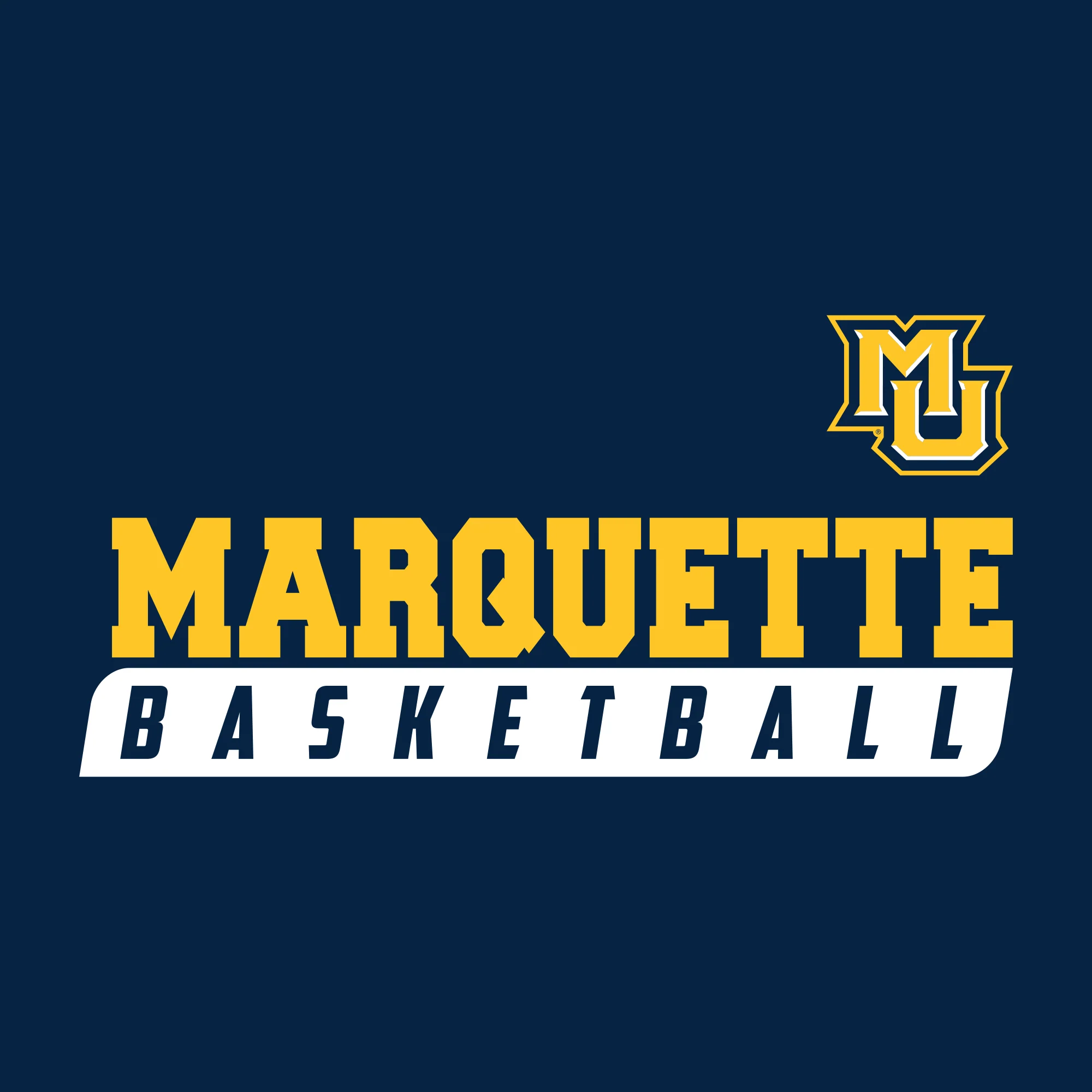 Marquette University Golden Eagles Basketball Slant T-Shirt - Navy - Image 2