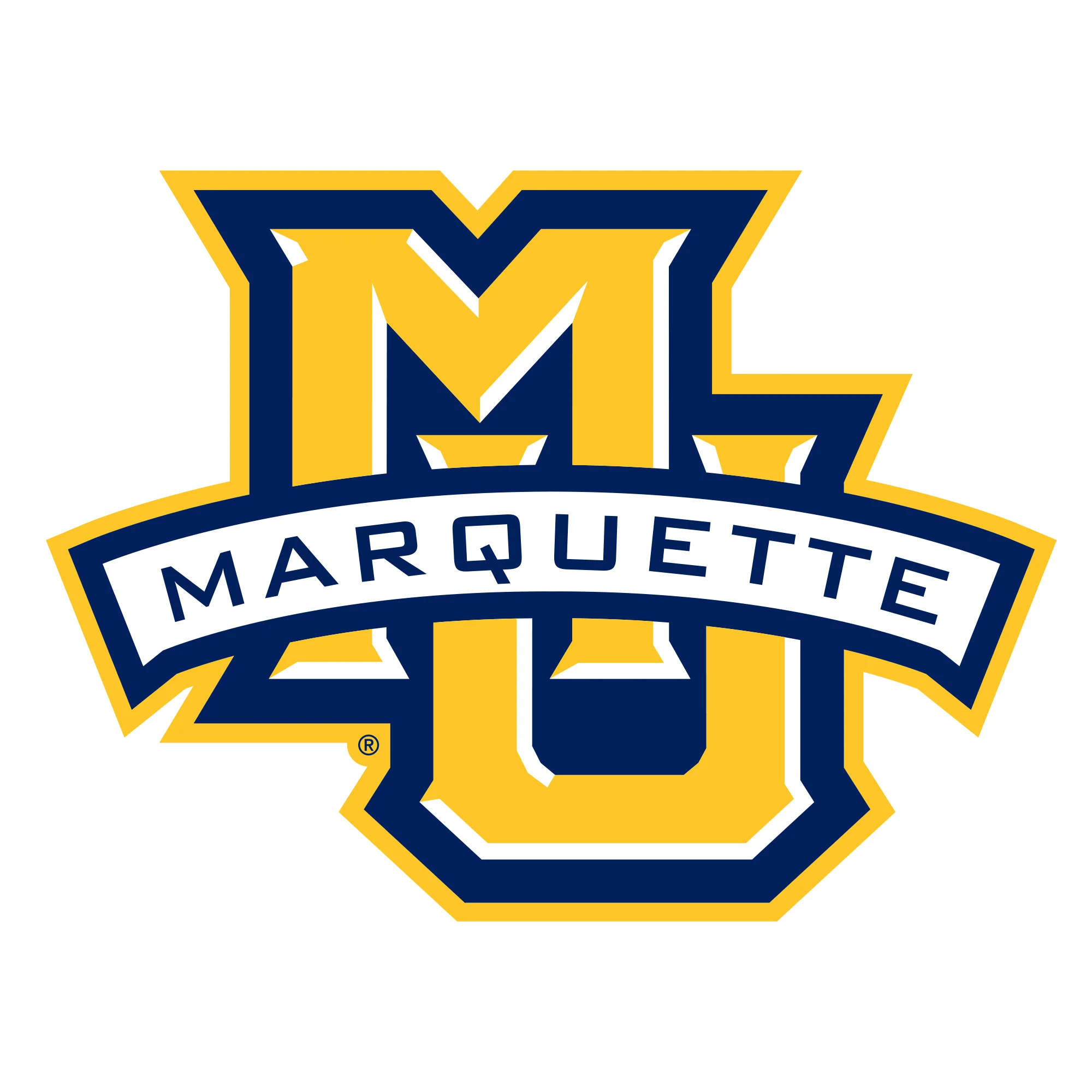Marquette University Golden Eagles Primary Logo T-Shirt - White - Image 2