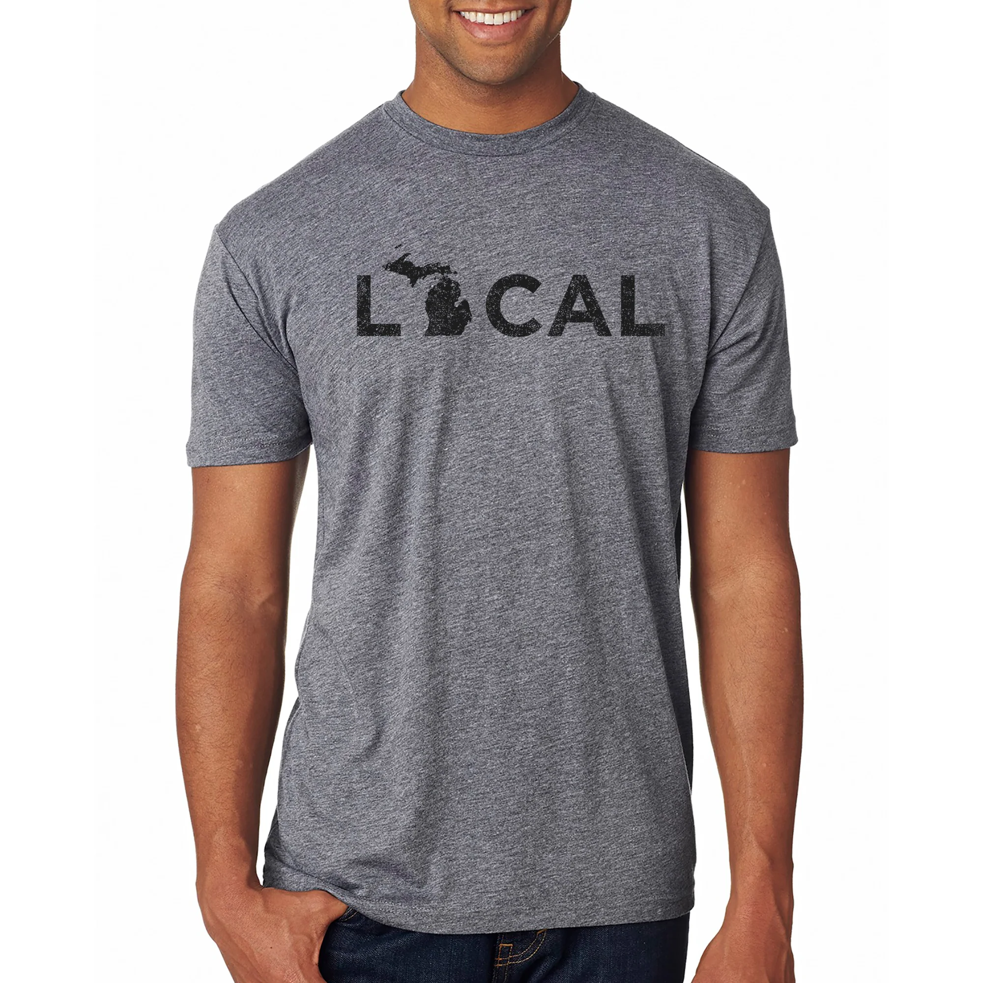MI Local Triblend T-Shirt - Premium Heather - Image 3