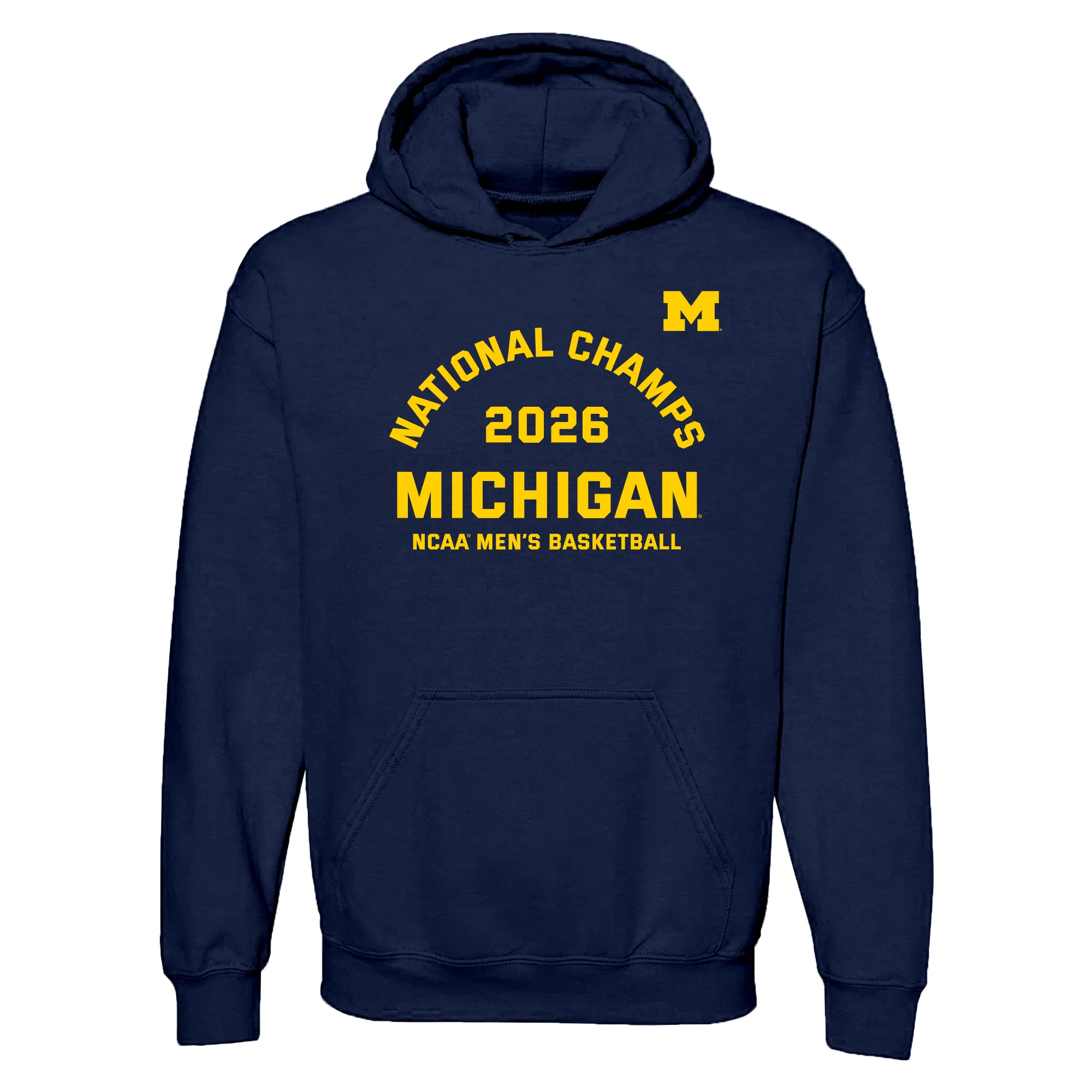 Michigan 2026 Basketball National Champions Blocker Hoodie - Image 2