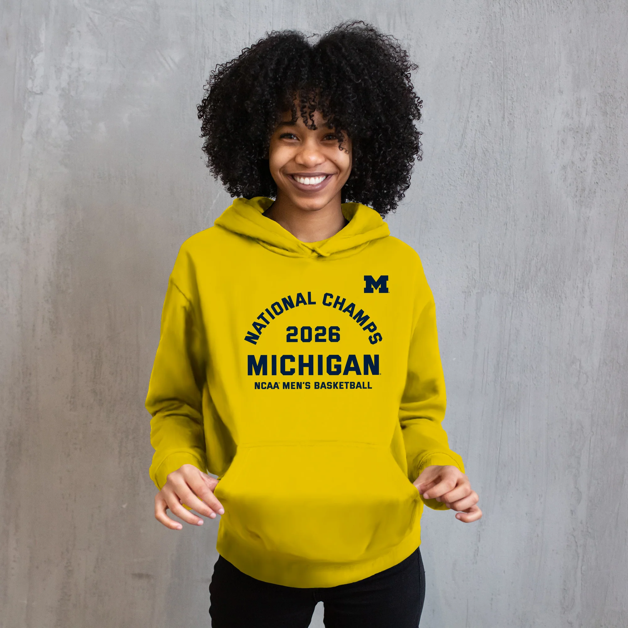 Michigan 2026 Basketball National Champions Blocker Hoodie - Image 5