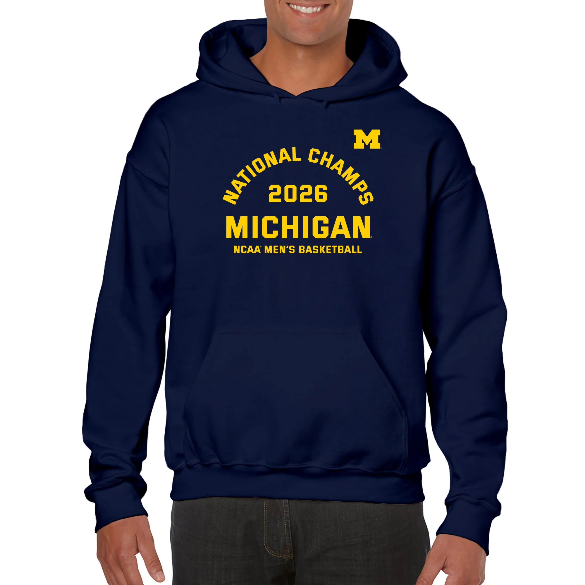 Michigan 2026 Basketball National Champions Blocker Hoodie - Image 7