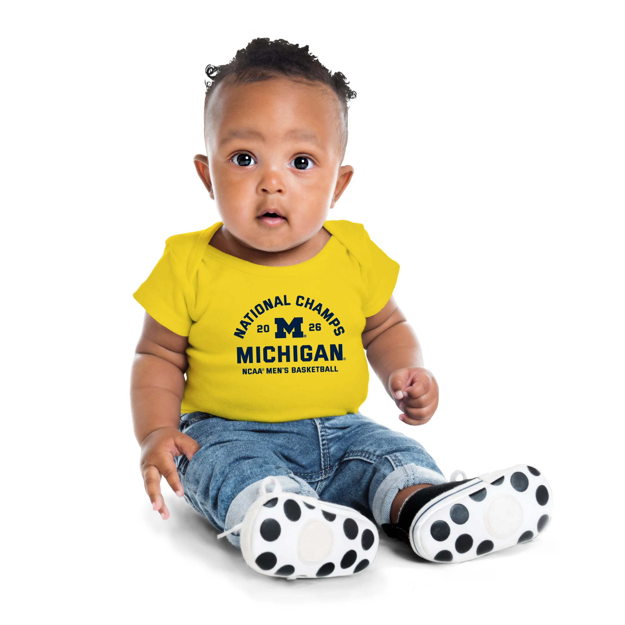 Michigan 2026 Basketball National Champions Blocker Infant Creeper - Image 8