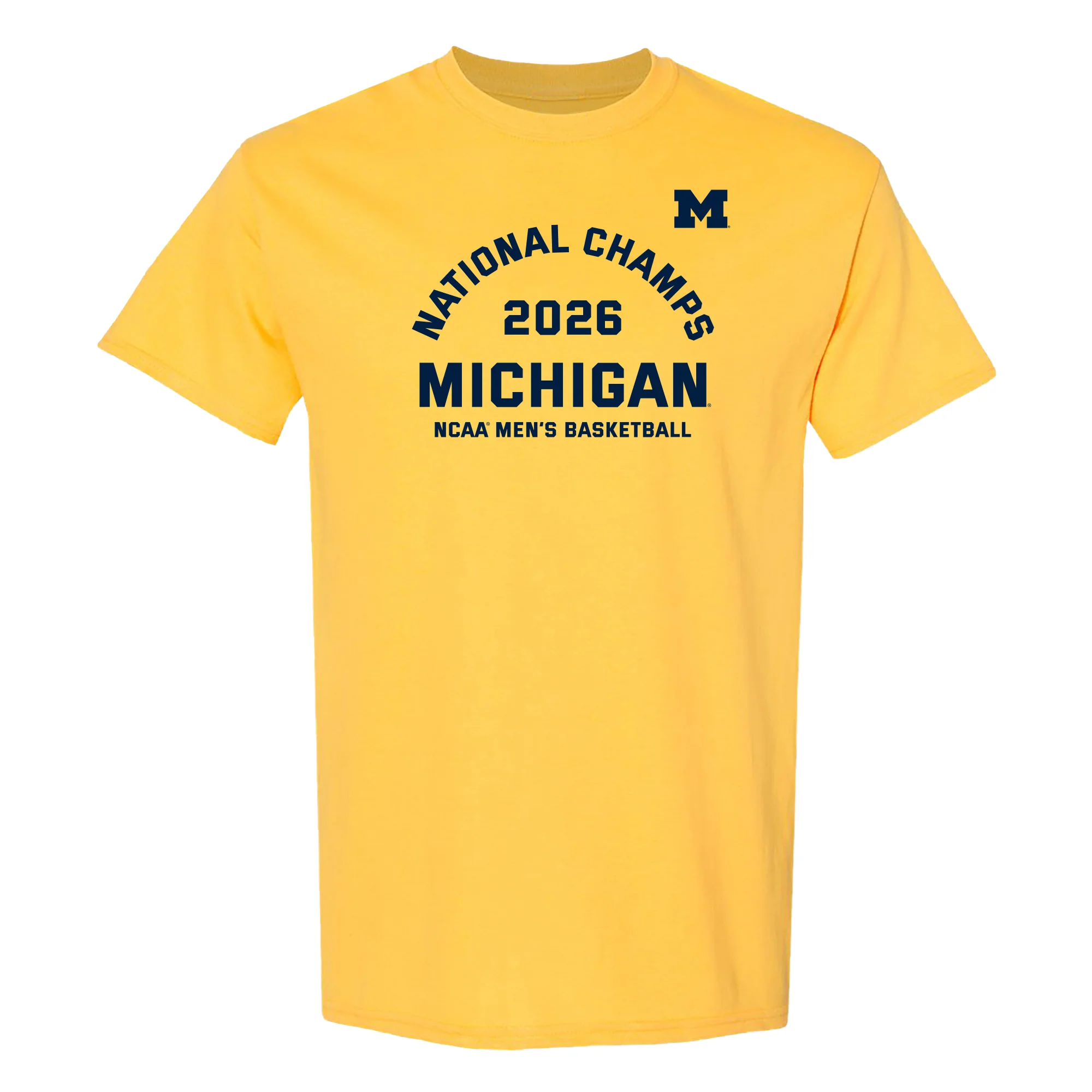 Michigan 2026 Basketball National Champions Blocker T-Shirt - Image 2