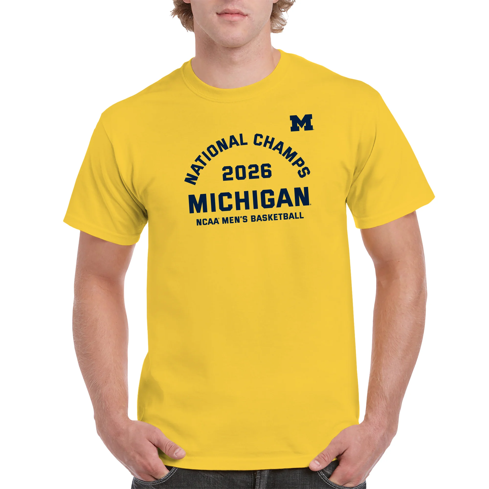 Michigan 2026 Basketball National Champions Blocker T-Shirt - Image 7