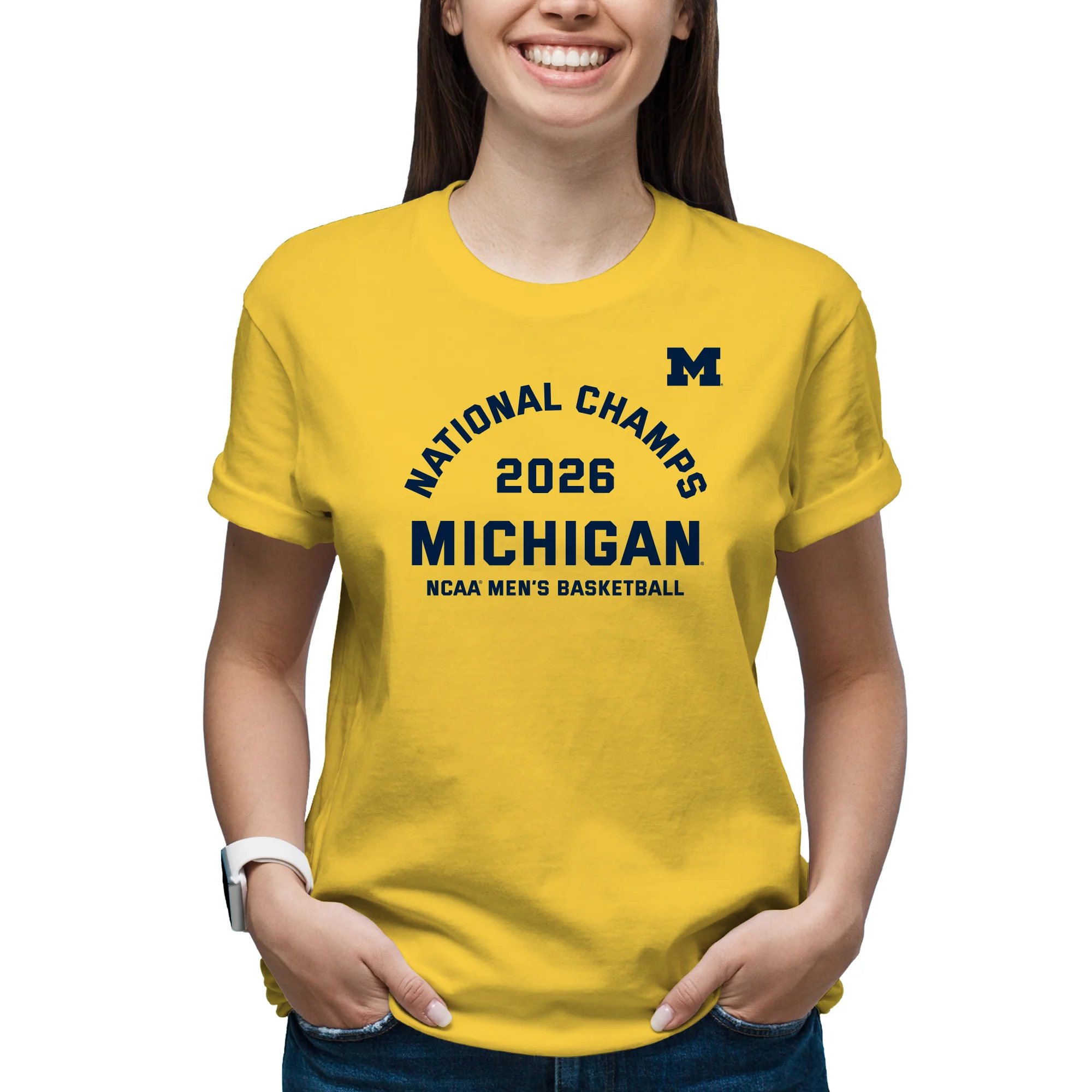 Michigan 2026 Basketball National Champions Blocker T-Shirt - Image 8