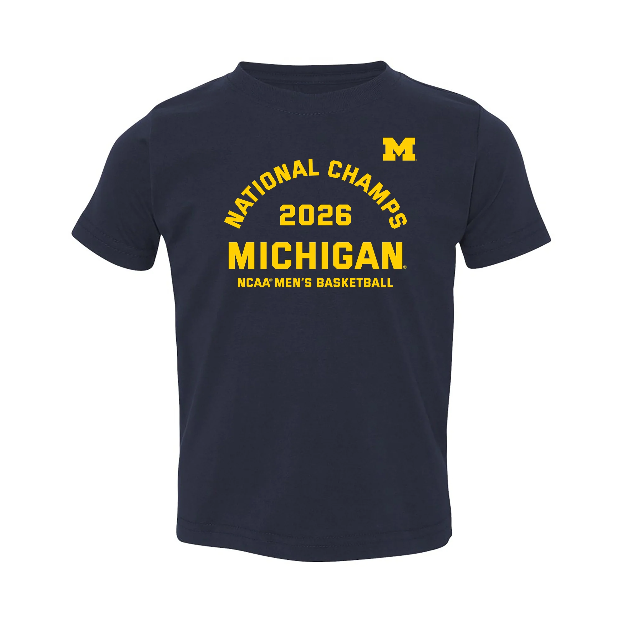 Michigan 2026 Basketball National Champions Blocker Toddler T-Shirt - Image 2