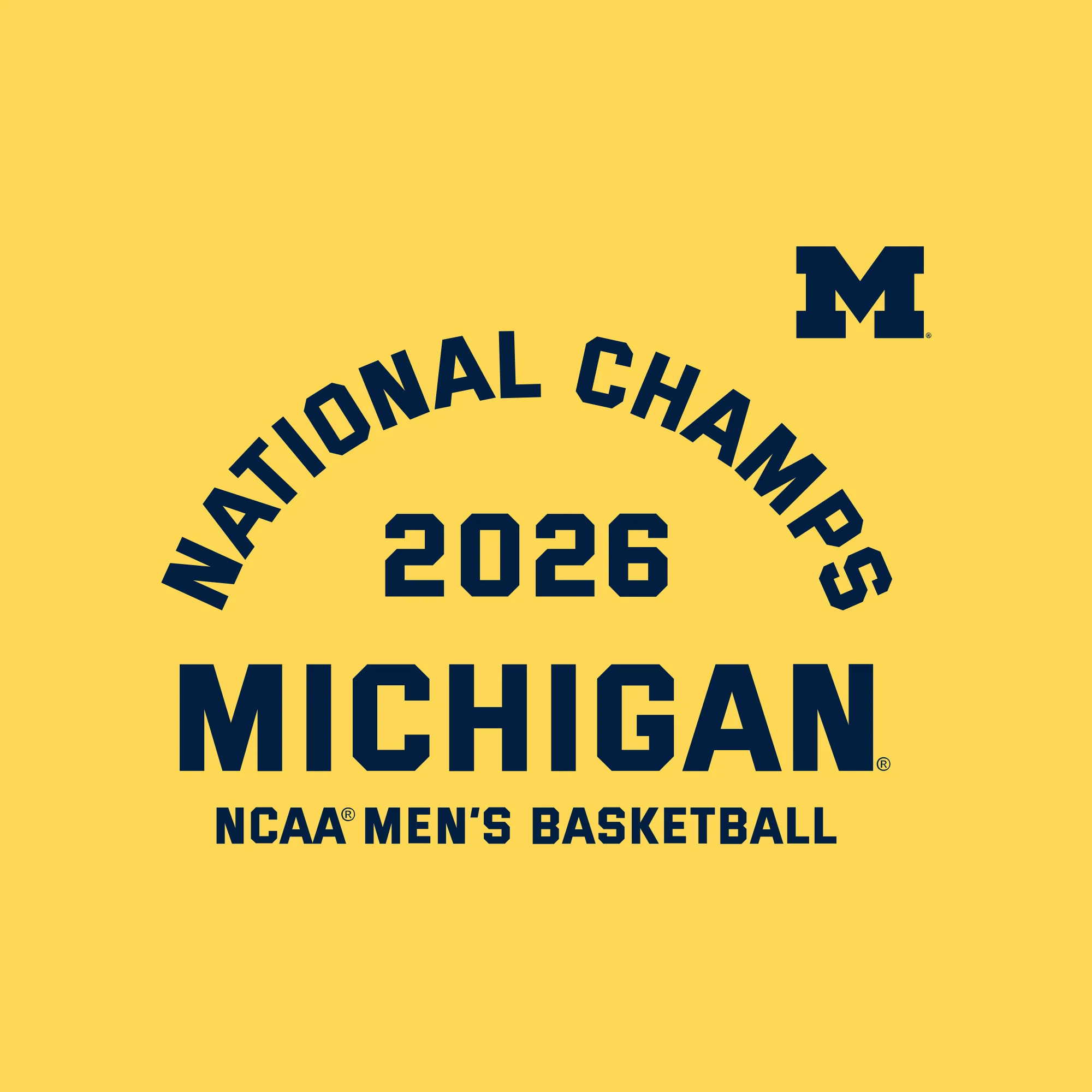 Michigan 2026 Basketball National Champions Blocker Toddler T-Shirt - Image 3