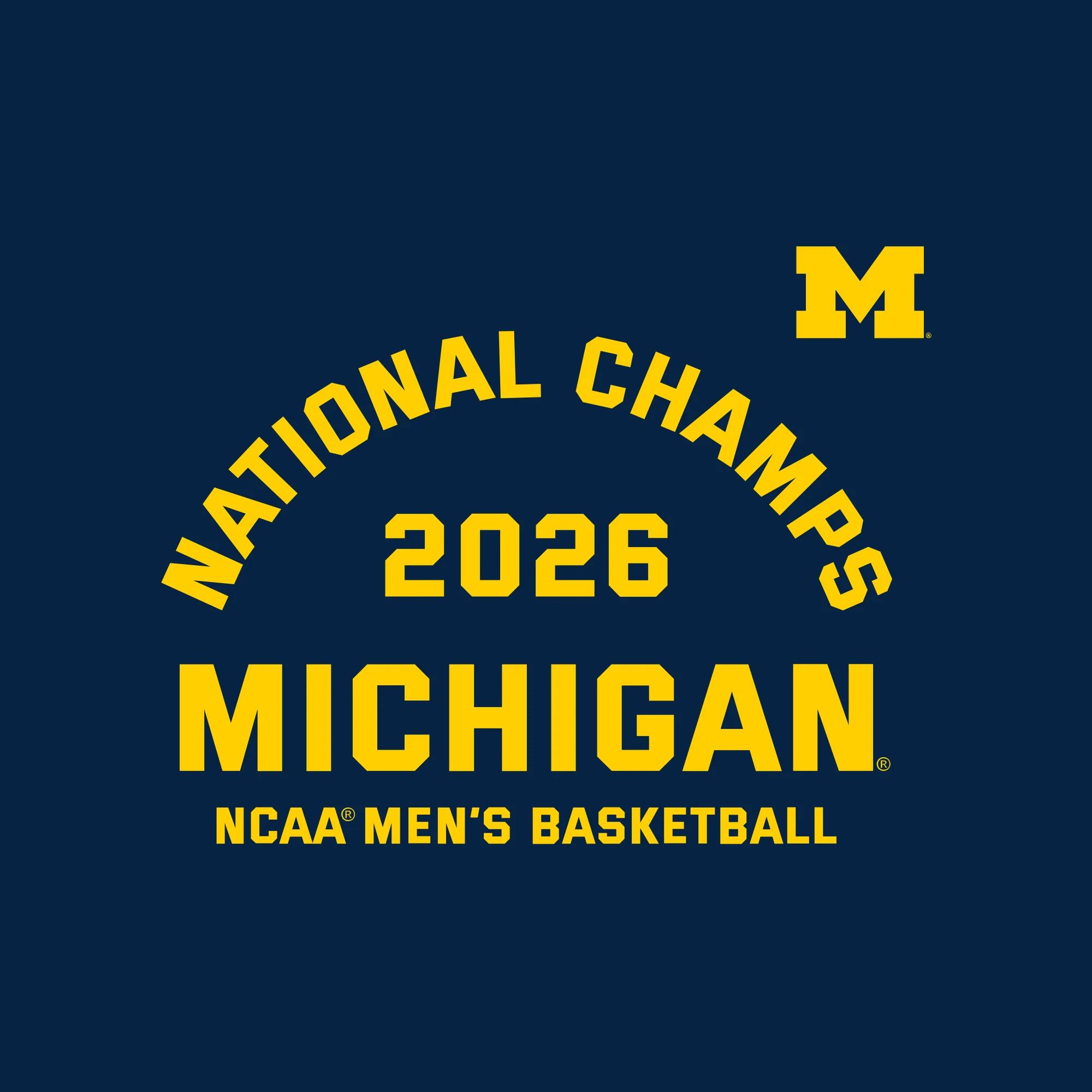 Michigan 2026 Basketball National Champions Blocker Toddler T-Shirt - Image 6